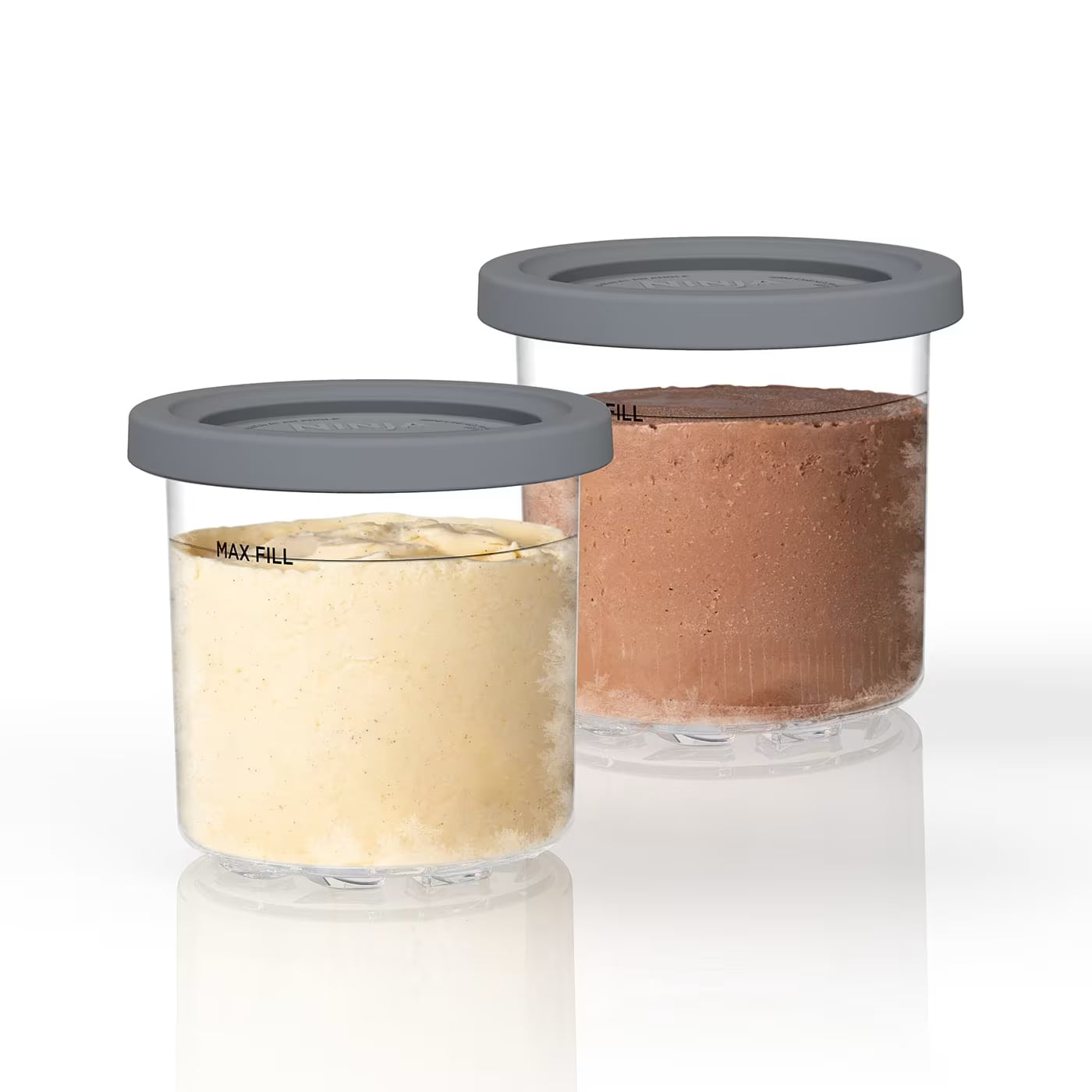 2 Dessert-Behälter mit Deckel