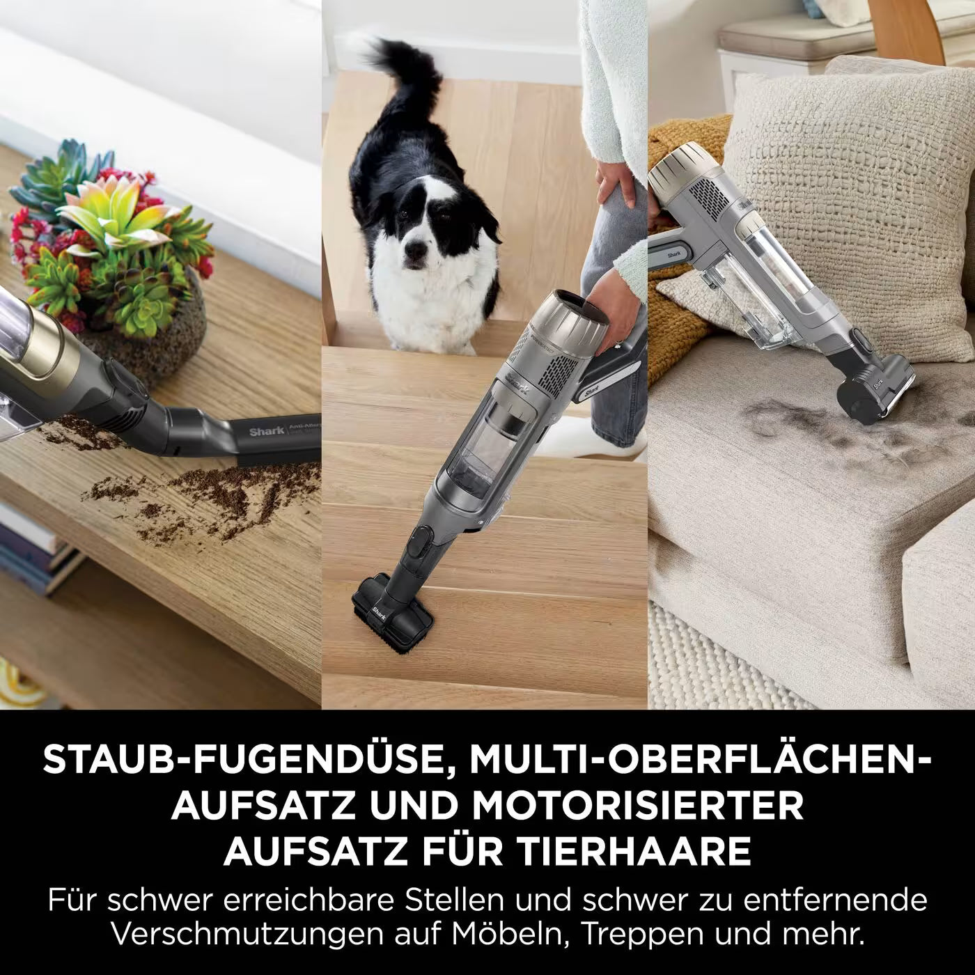 Shark PowerDetect Clean & Empty Akku-Staubsauger für Tierhaare mit Selbstentleerungssystem