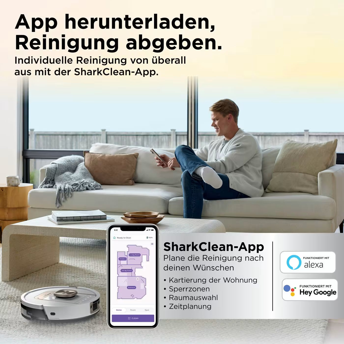 Shark ThermaCharged PowerDetect Nass- und Trocken-Saugroboter
