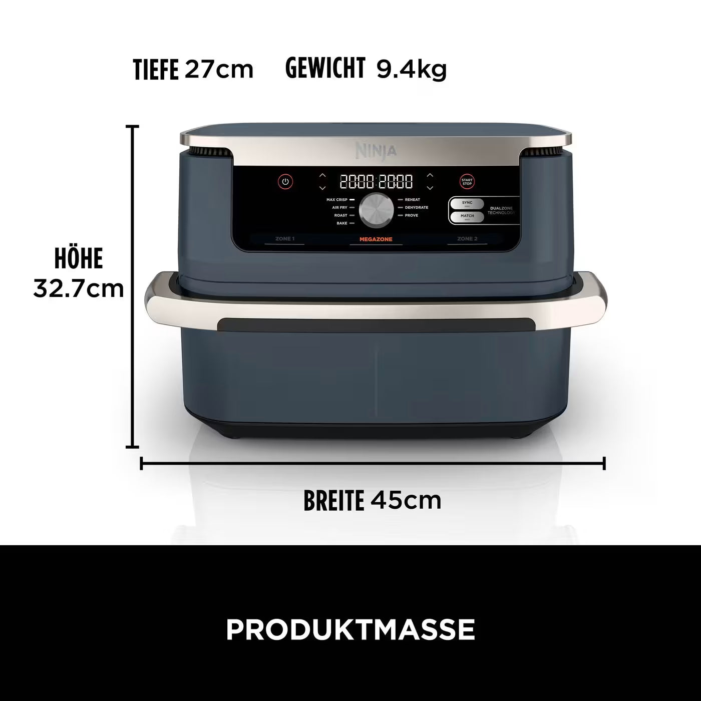 Ninja Foodi FlexDrawer 10,4 L Heißluftfritteuse