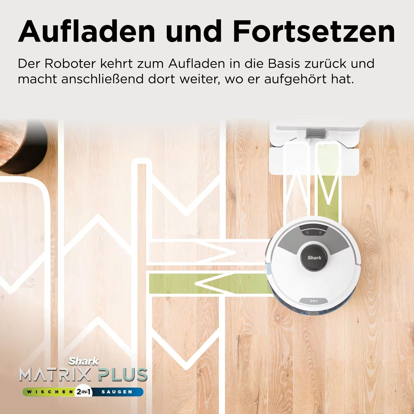 Shark Matrix Plus 2-in-1 Wischen & Saugen mit automatischem Entleerungssystem