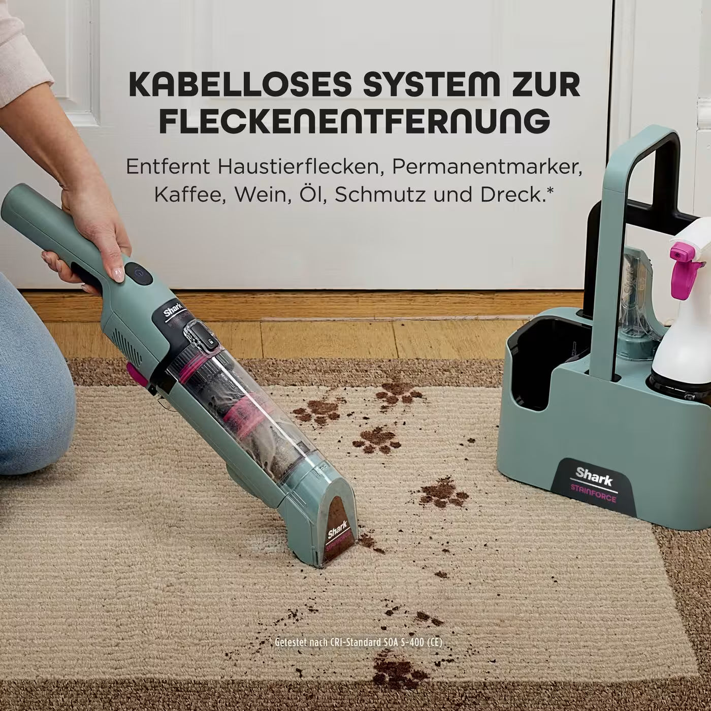 Shark StainForce kabelloser Flecken- und Polsterreiniger HX100EUCP