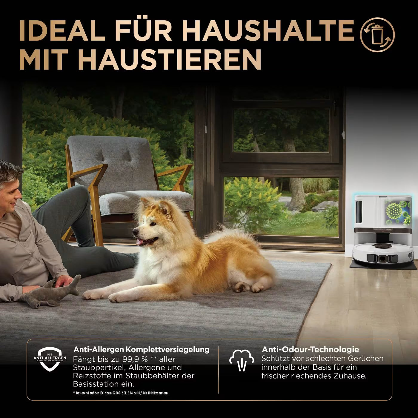 Shark PowerDetect NeverTouch Pro 2-in-1 Saug- und Wischroboter