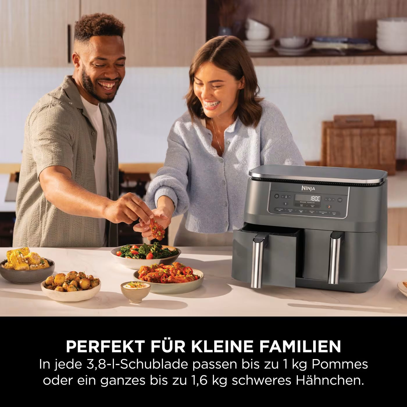 Ninja Dual Zone Heißluftfritteuse 7,6 L