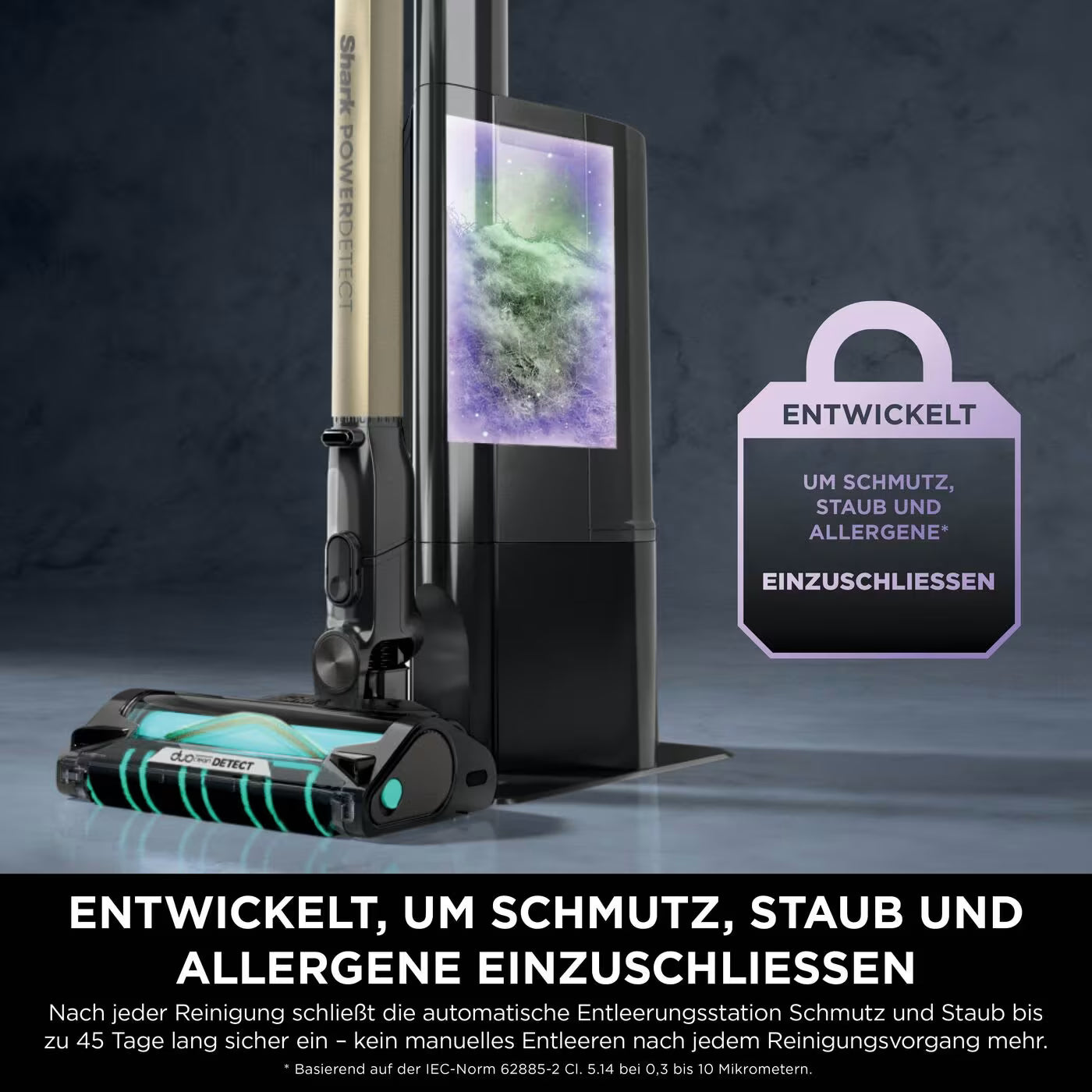Shark PowerDetect Clean & Empty Akku-Staubsauger für Tierhaare