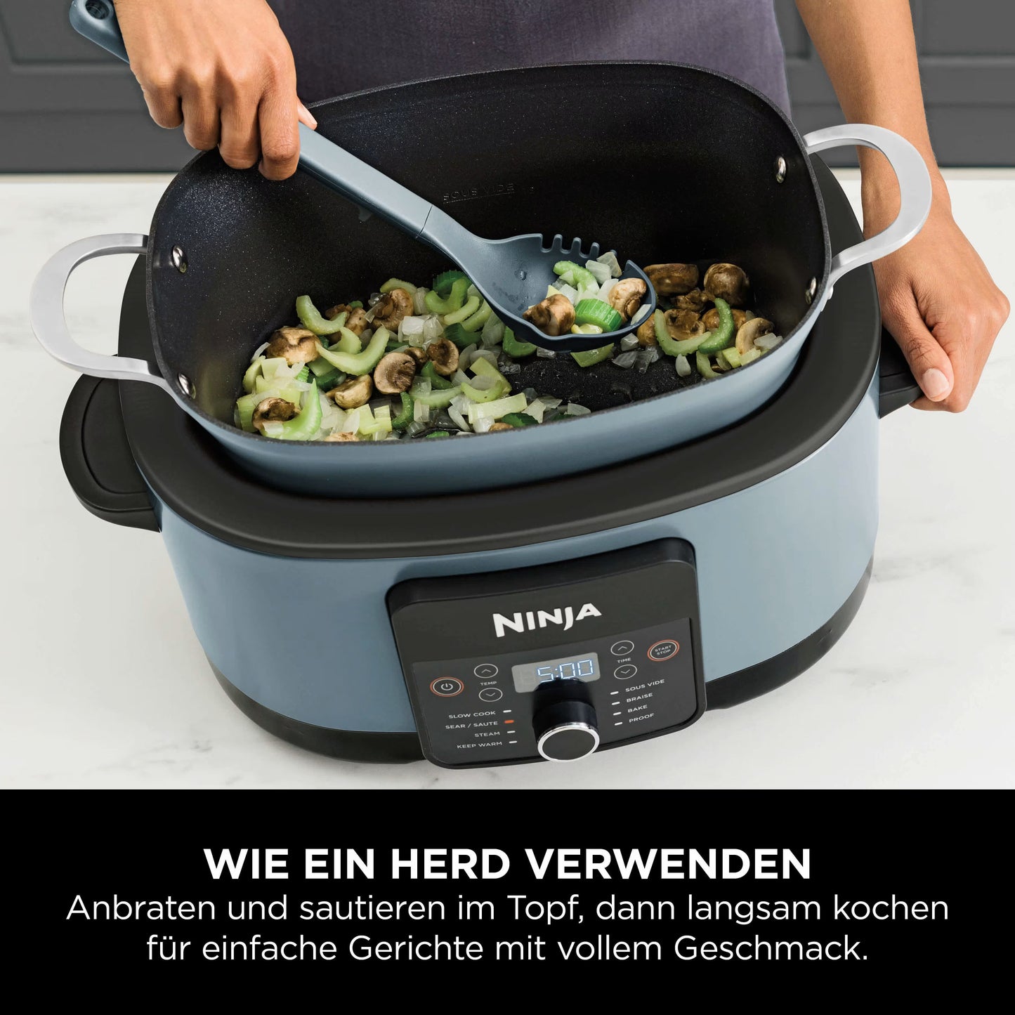 Ninja Foodi 8-in-1 PossibleCooker Digitaler Slow Cooker und Multikocher