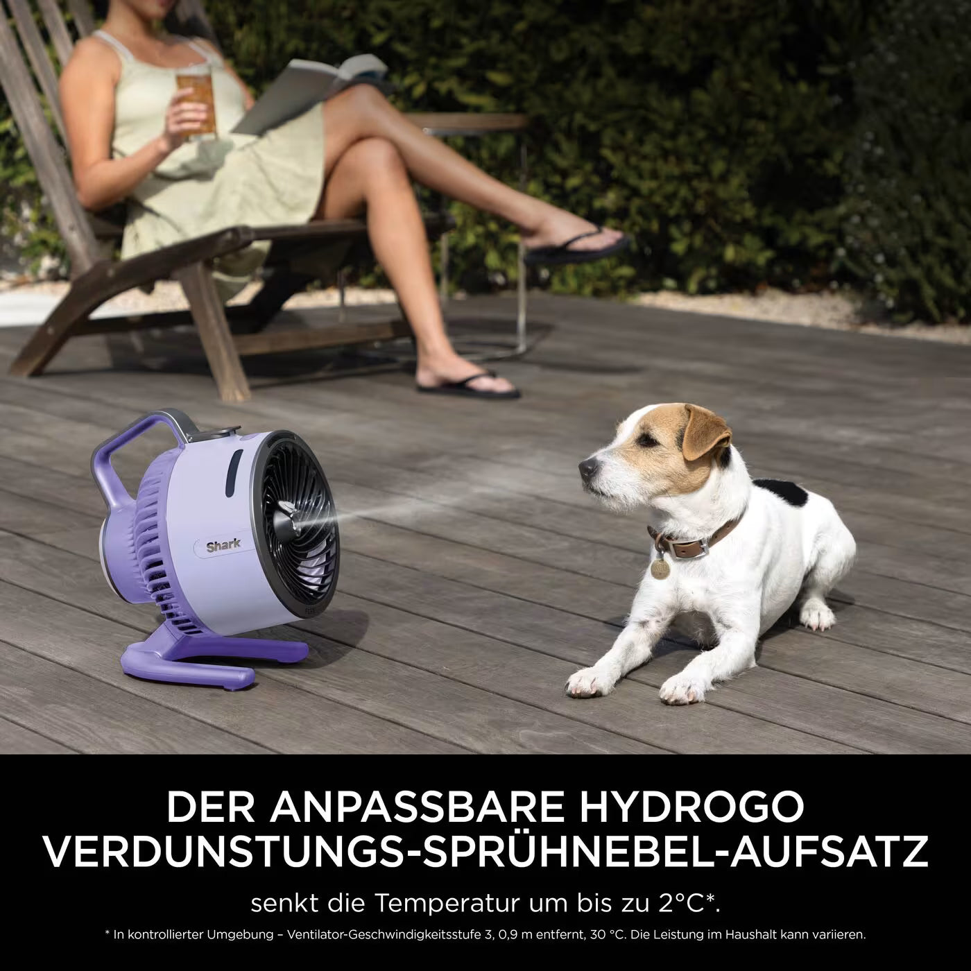 Shark Flex Breeze HydroGo Ventilator mit Sprühnebel