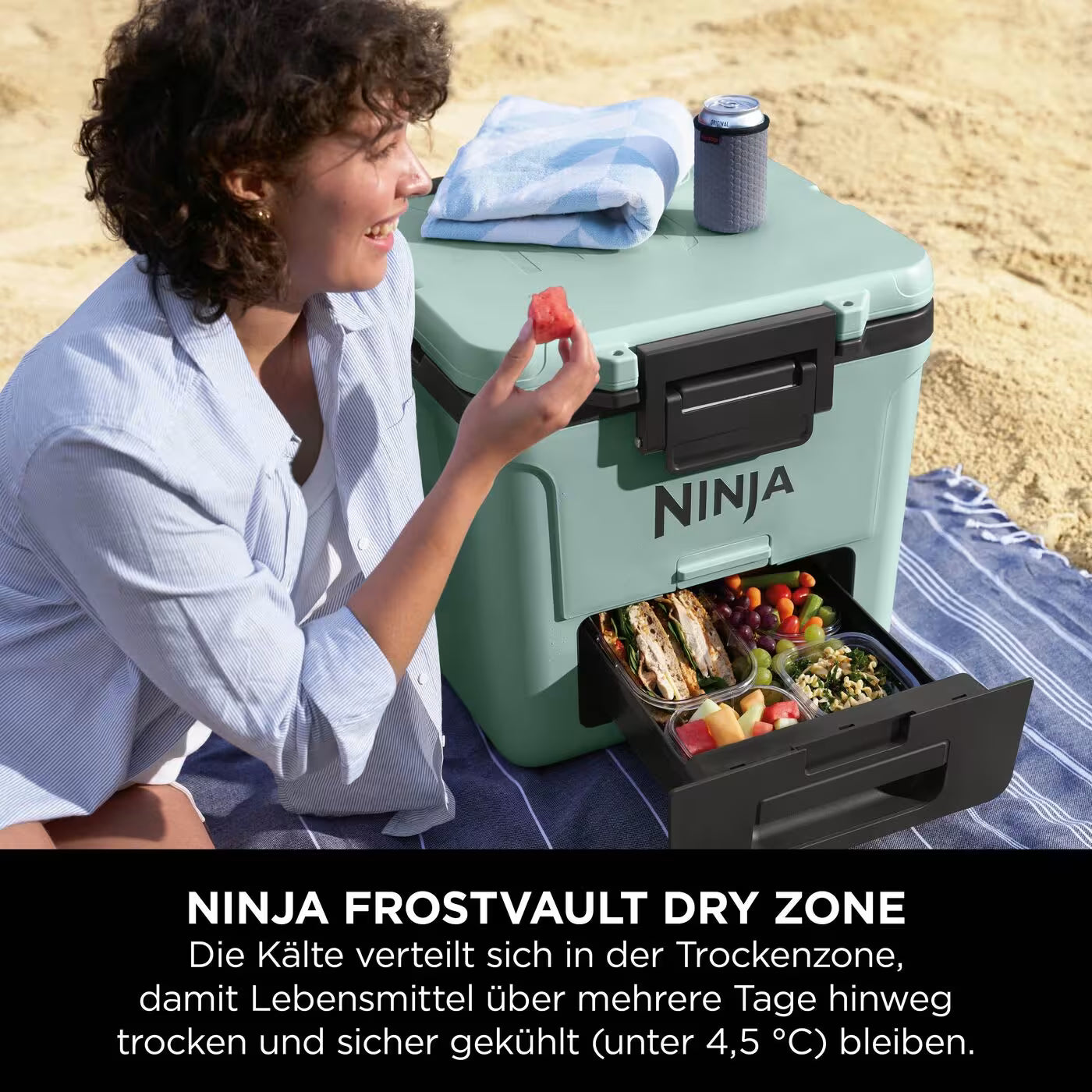 Ninja FrostVault 28L Kühlbox mit Rädern und Trockenzone