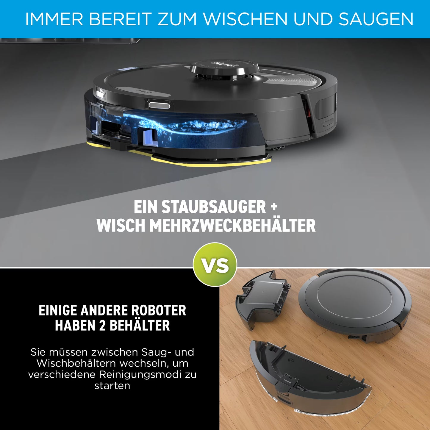 Shark Matrix Plus 2-in-1 Wischen & Saugen mit automatischem Entleerungssystem