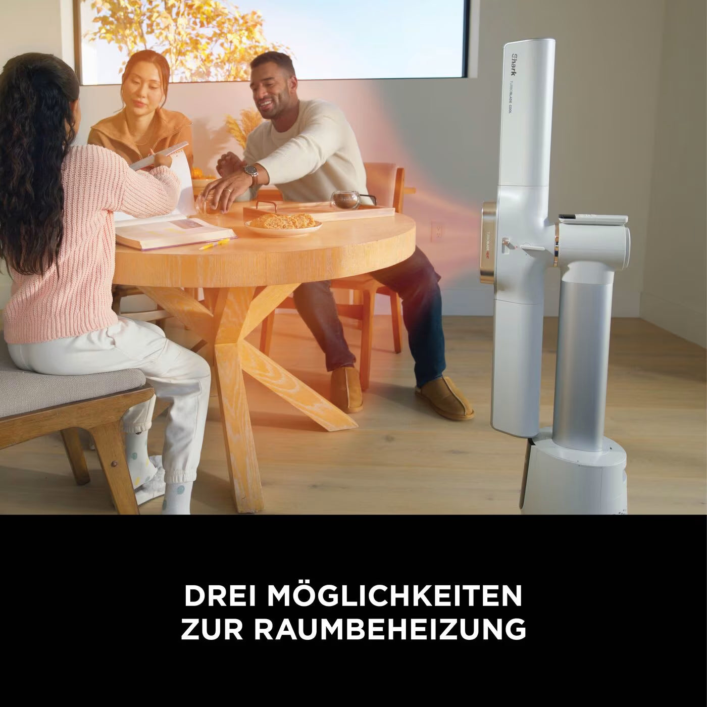 Shark TurboBlade Ventilator - Kühlen + Heizen