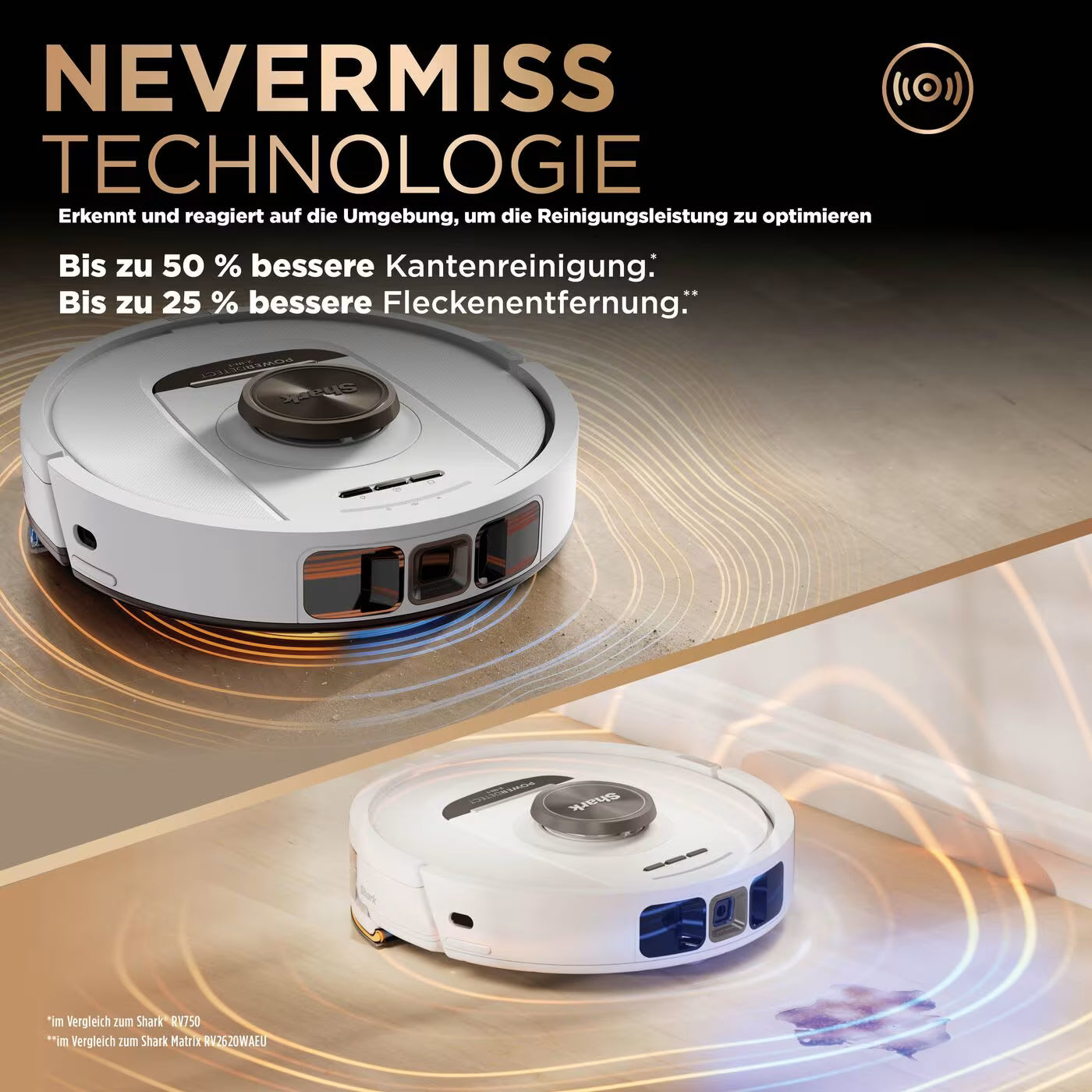 Shark PowerDetect NeverTouch Pro 2-in-1 Saug- und Wischroboter