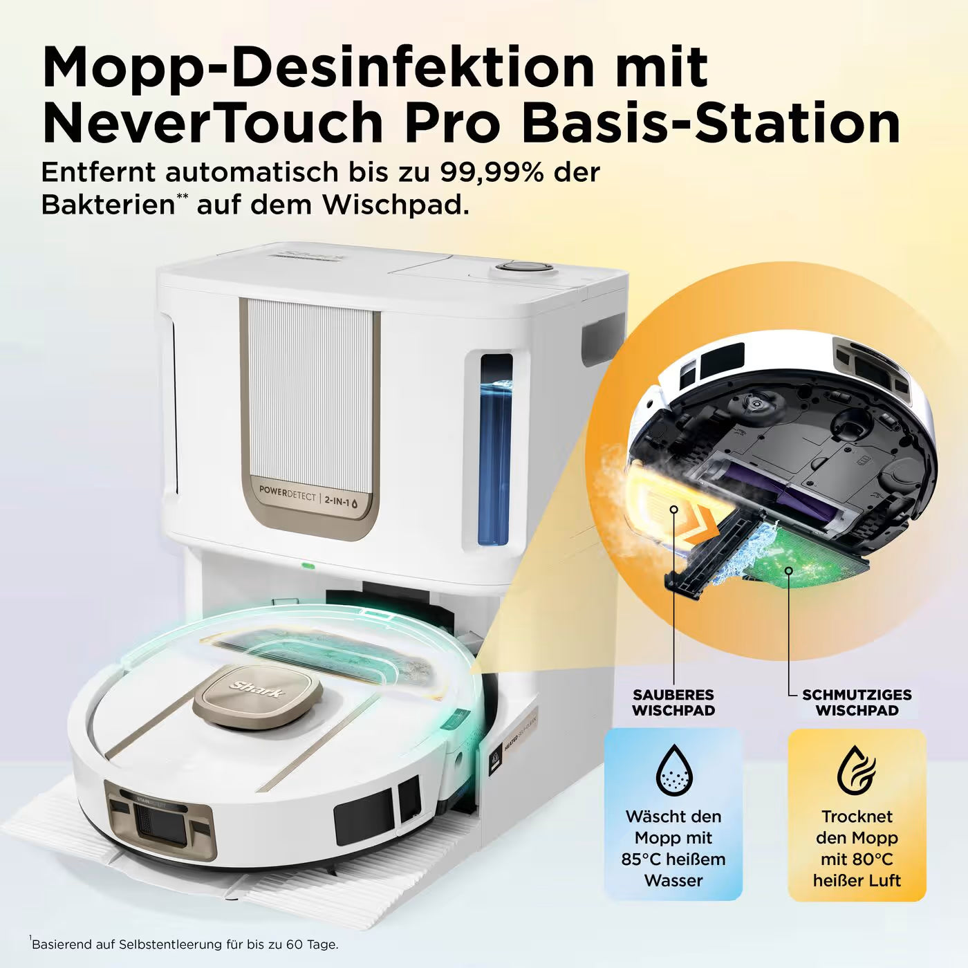 Shark ThermaCharged PowerDetect Nass- und Trocken-Saugroboter RV2920XEEUWH