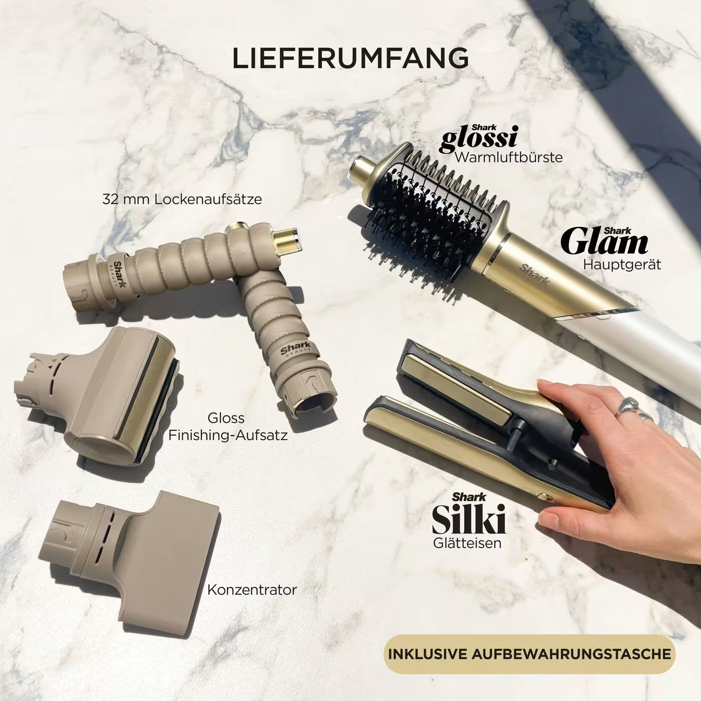 Shark Glam Multistyler für glatte Haare, Wellen und Locken
