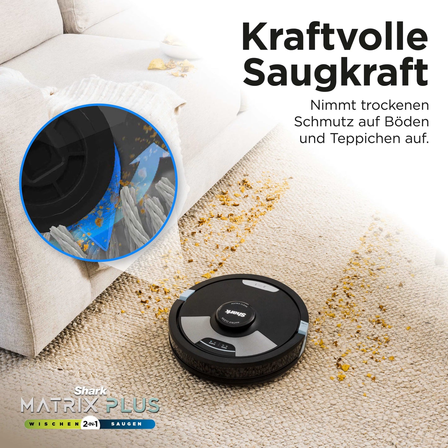 Shark Matrix Plus 2-in-1 Saug- und Wischroboter