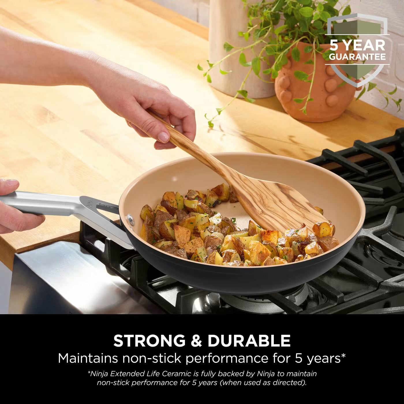 Ninja Extended Life Ceramic 5-teiliges Set mit Pfannen und Stieltöpfen CW95005EUI