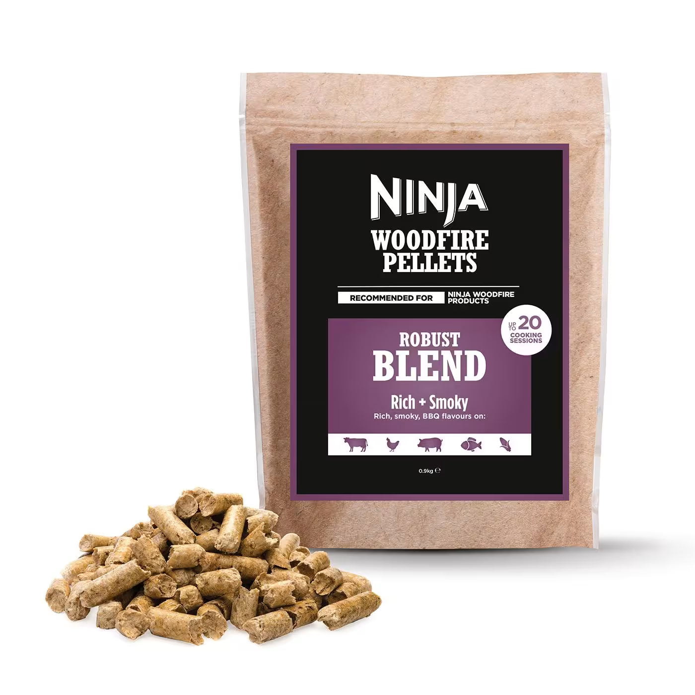 Ninja Woodfire Pellets – Kräftige Mischung [900g]