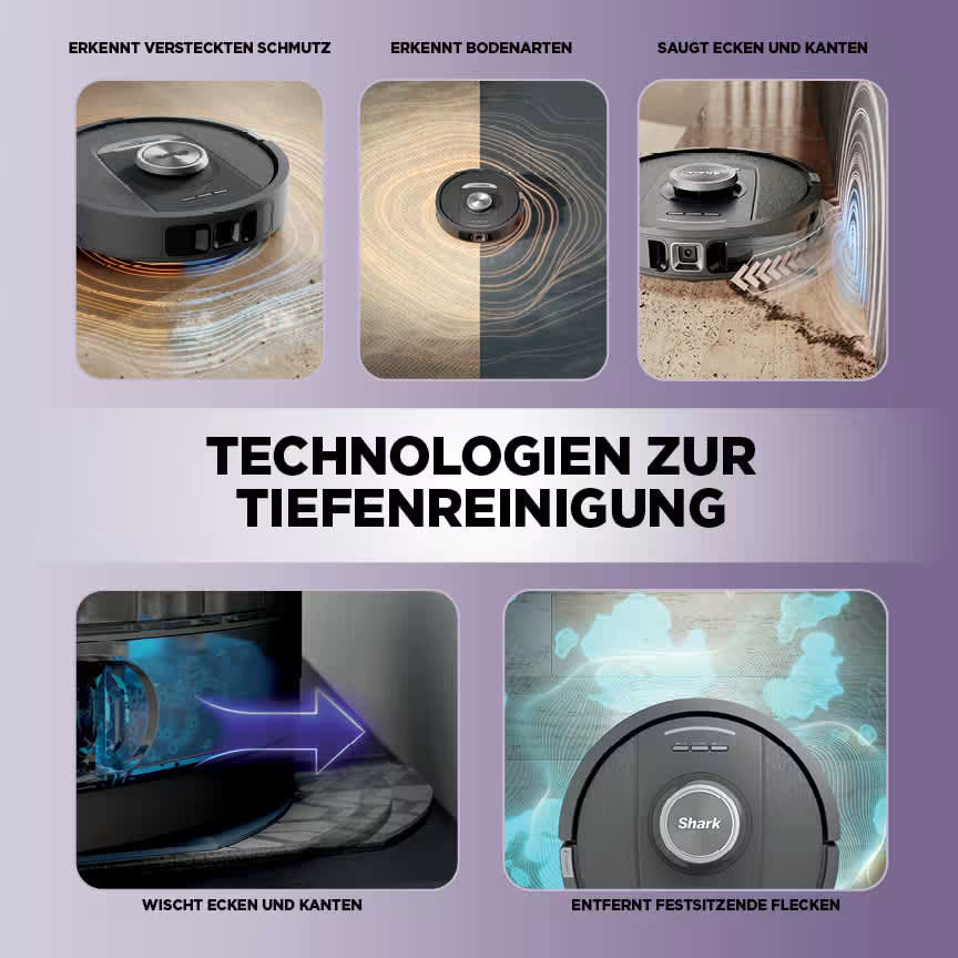 Shark PowerDetect NeverTouch 2-in-1 Saug- und Wischroboter