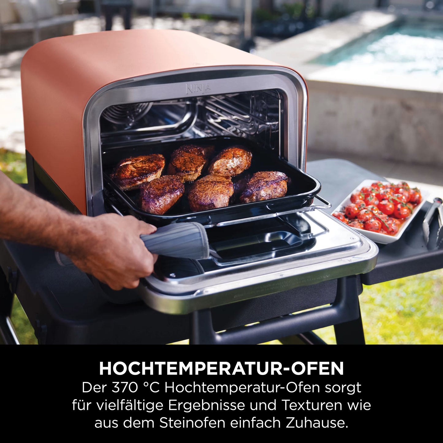 Ninja Woodfire Elektrischer Outdoor Ofen, Pizzaofen und Smoker