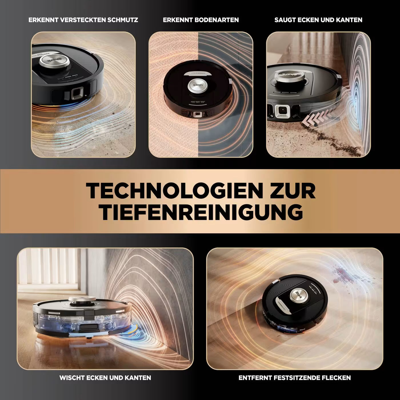 Shark PowerDetect NeverTouch Pro 2-in-1 Saug- und Wischroboter