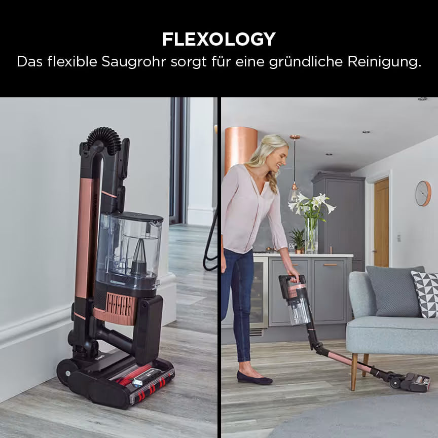 Shark Stratos Akku-Staubsauger mit selbstreinigender Bürstenrolle, Clean Sense iQ und Flexology