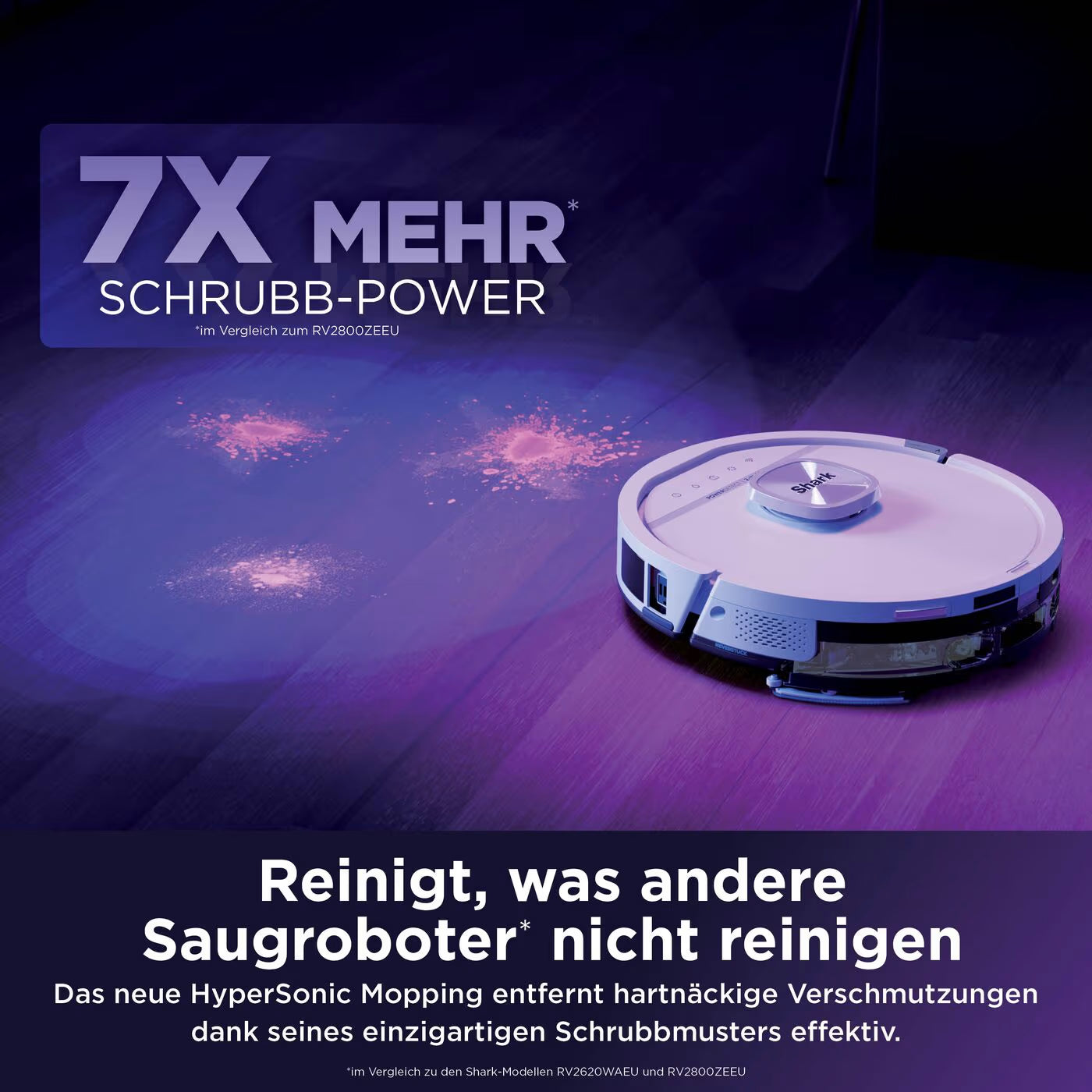 Shark PowerDetect UV Reveal 2-in-1 Saug- und Wischroboter – Weiß
