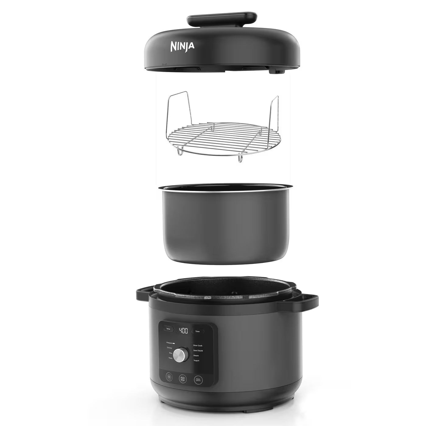 Ninja HyperHeat 9-in-1 Schnellkochtopf und Reiskocher mit 6 Liter Fassungsvermögen