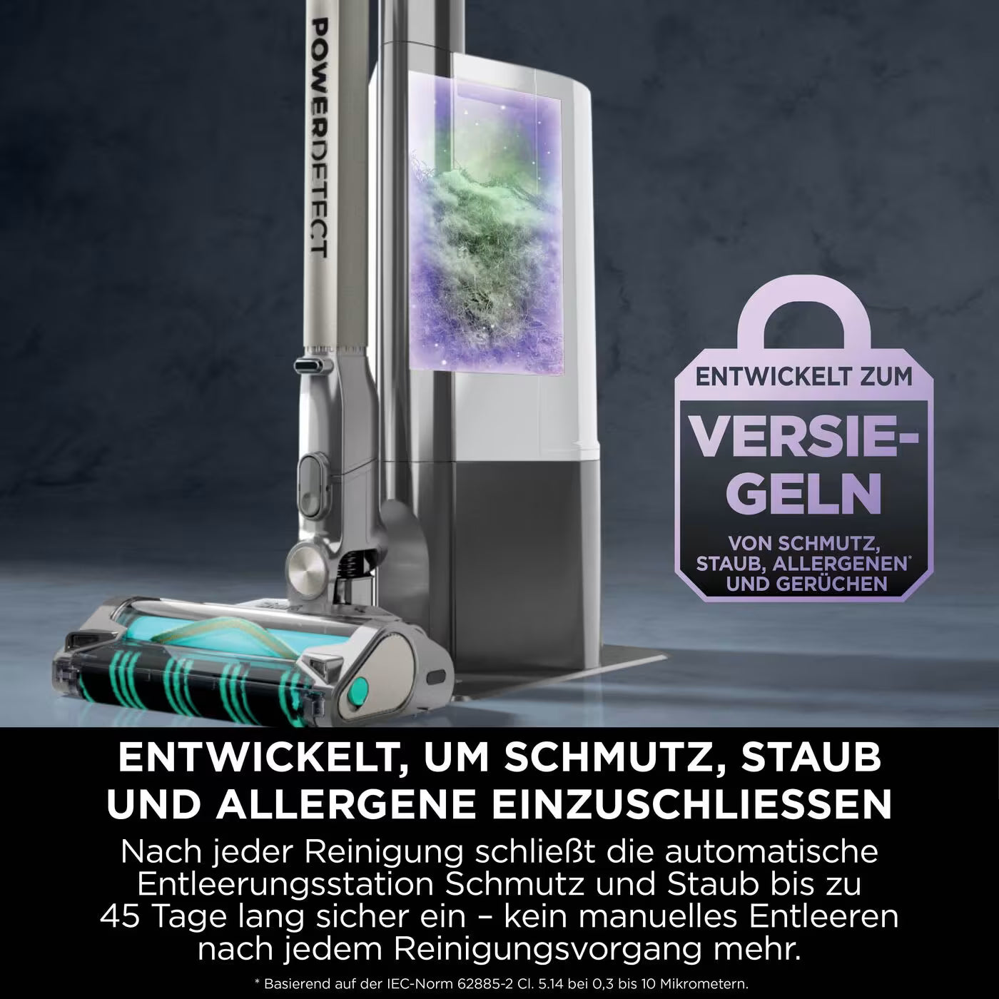 Shark PowerDetect Clean & Empty Akku-Staubsauger für Tierhaare mit Selbstentleerungssystem