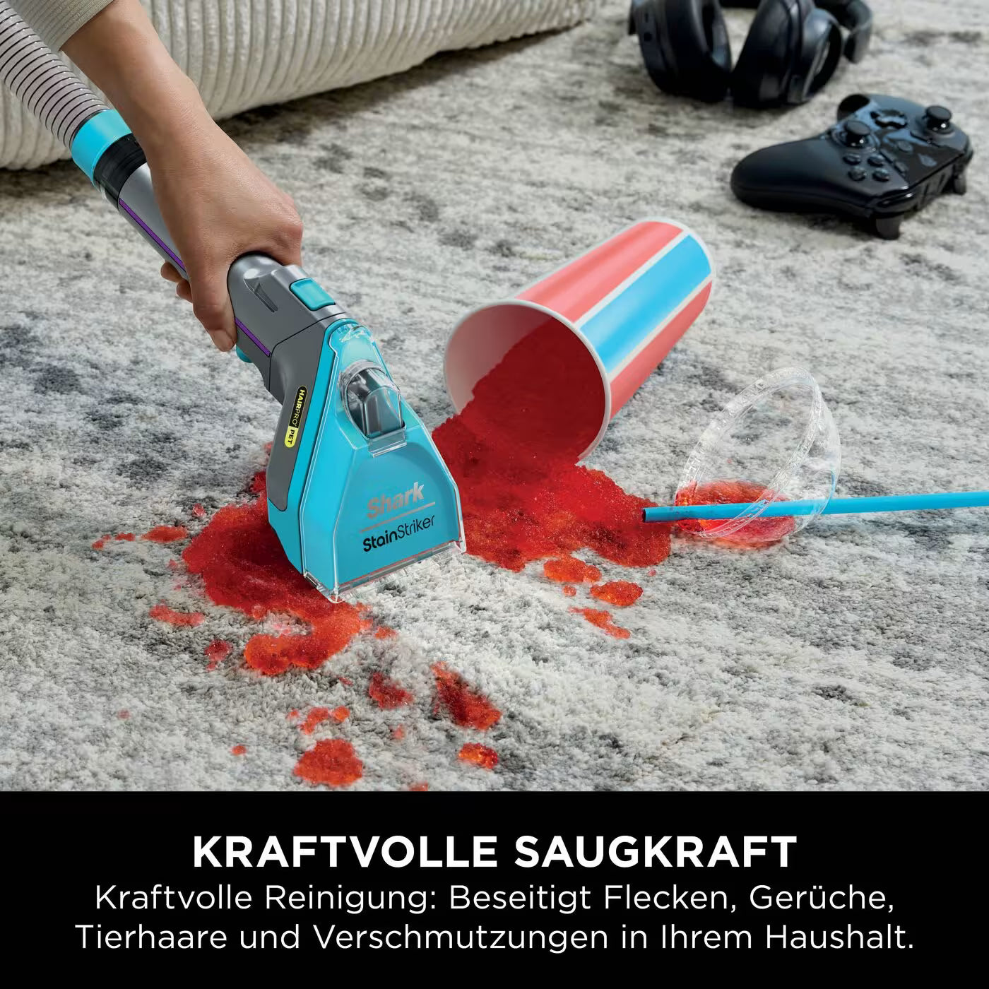 Shark StainStriker HairPro Pet Flecken- und Polsterreiniger PX250EUT