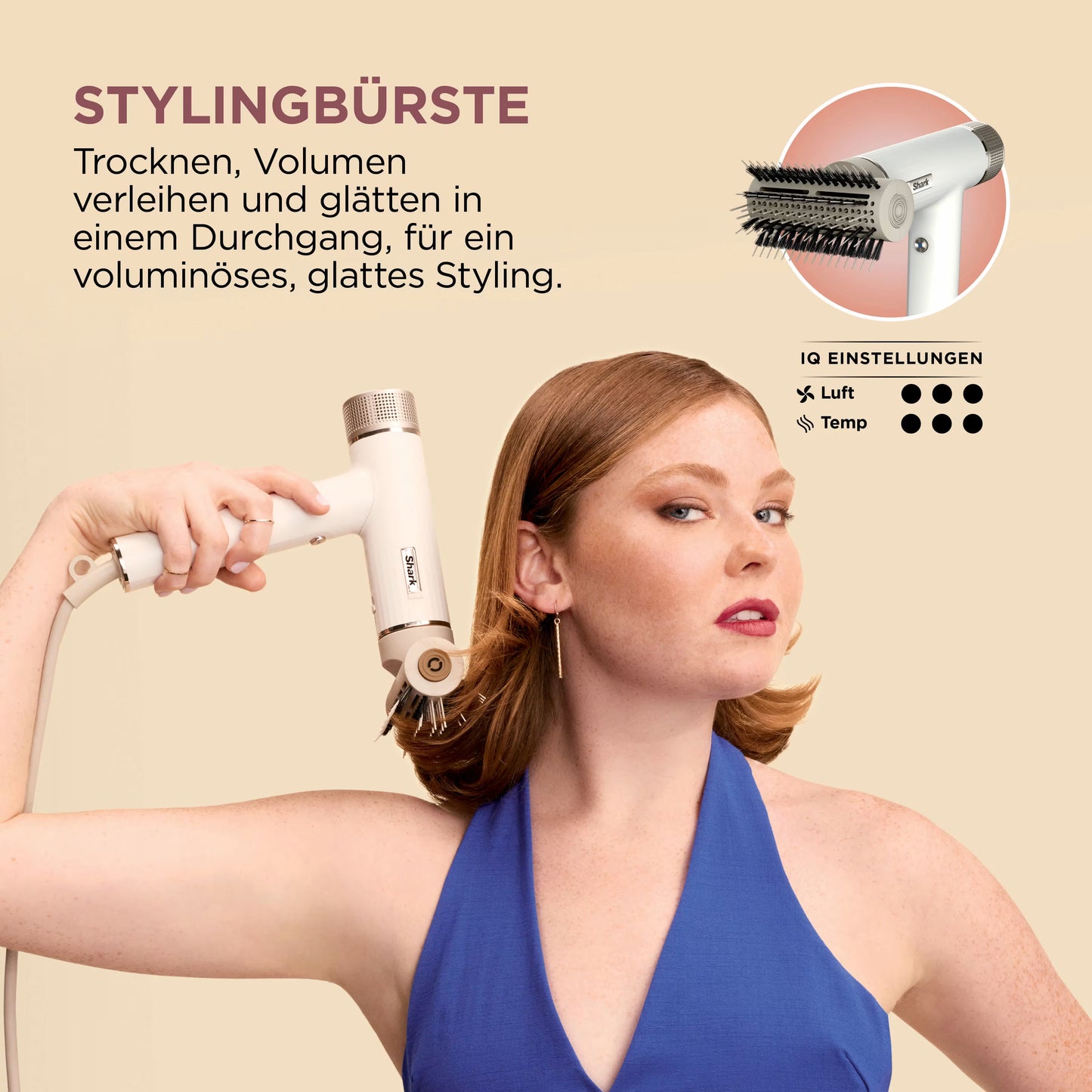 Shark SpeedStyle Leistungsstarker Haartrockner & Gloss Finish - Für lockiges und coily Haar