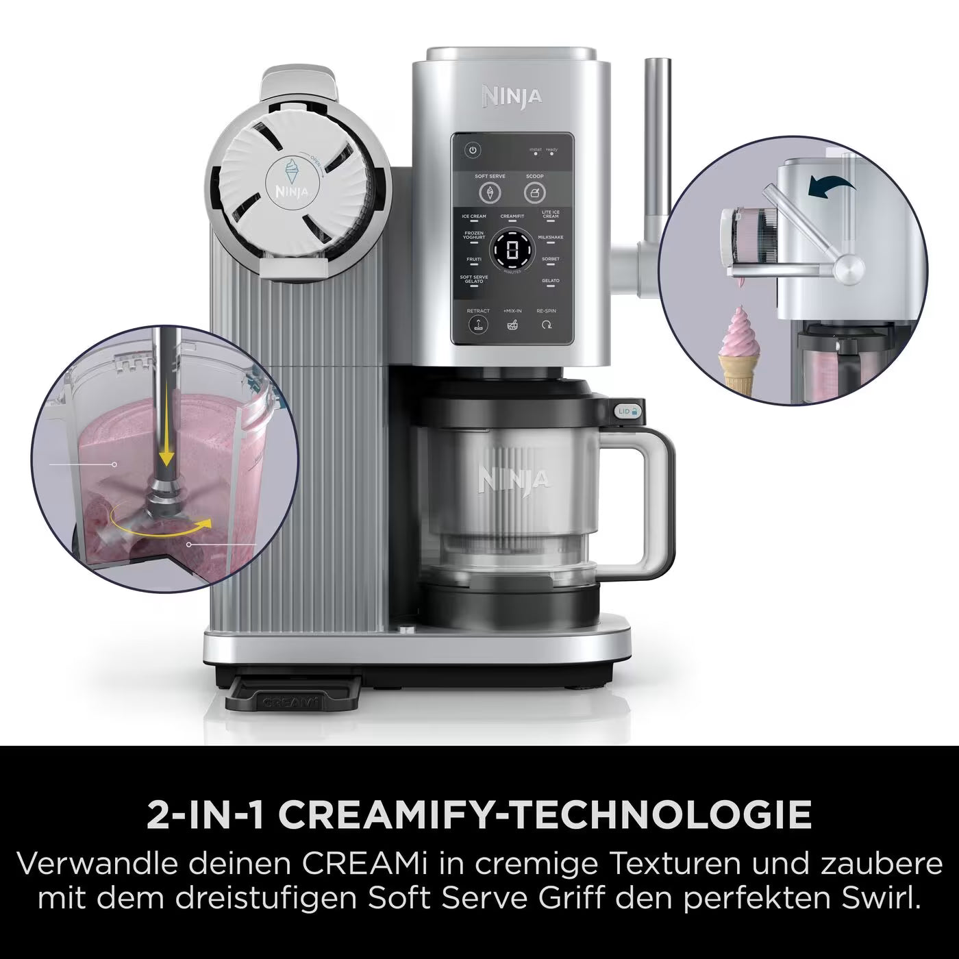Ninja Creami Scoop & Swirl 13-in-1 Softeis & Eismaschine