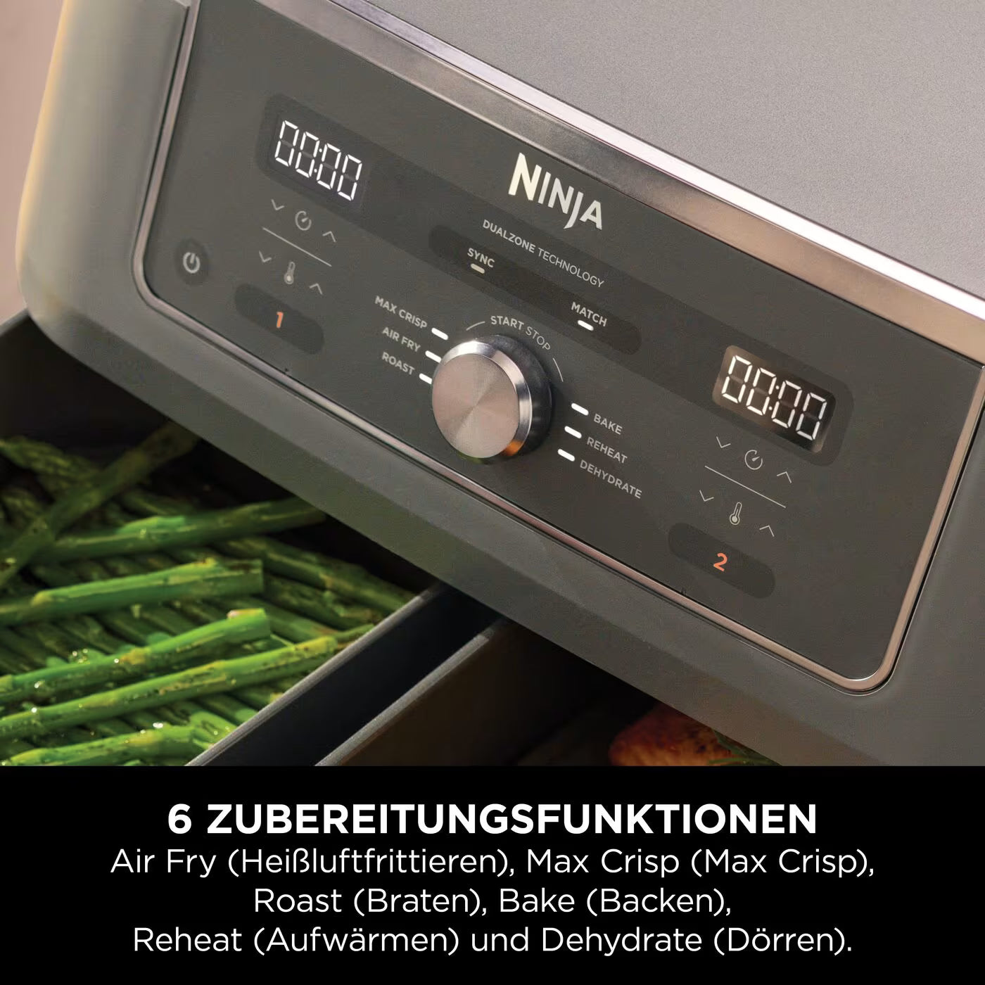 Ninja MAX 6-in-1 Dual Zone Heißluftfritteuse 9,5 L
