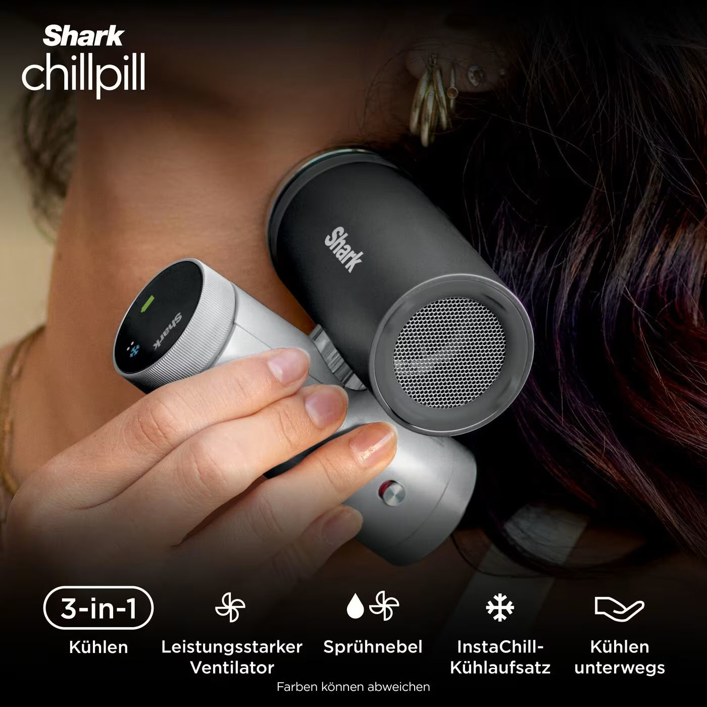 Shark ChillPill 3-in-1 Ventilator mit Sprühnebel – Rotgold