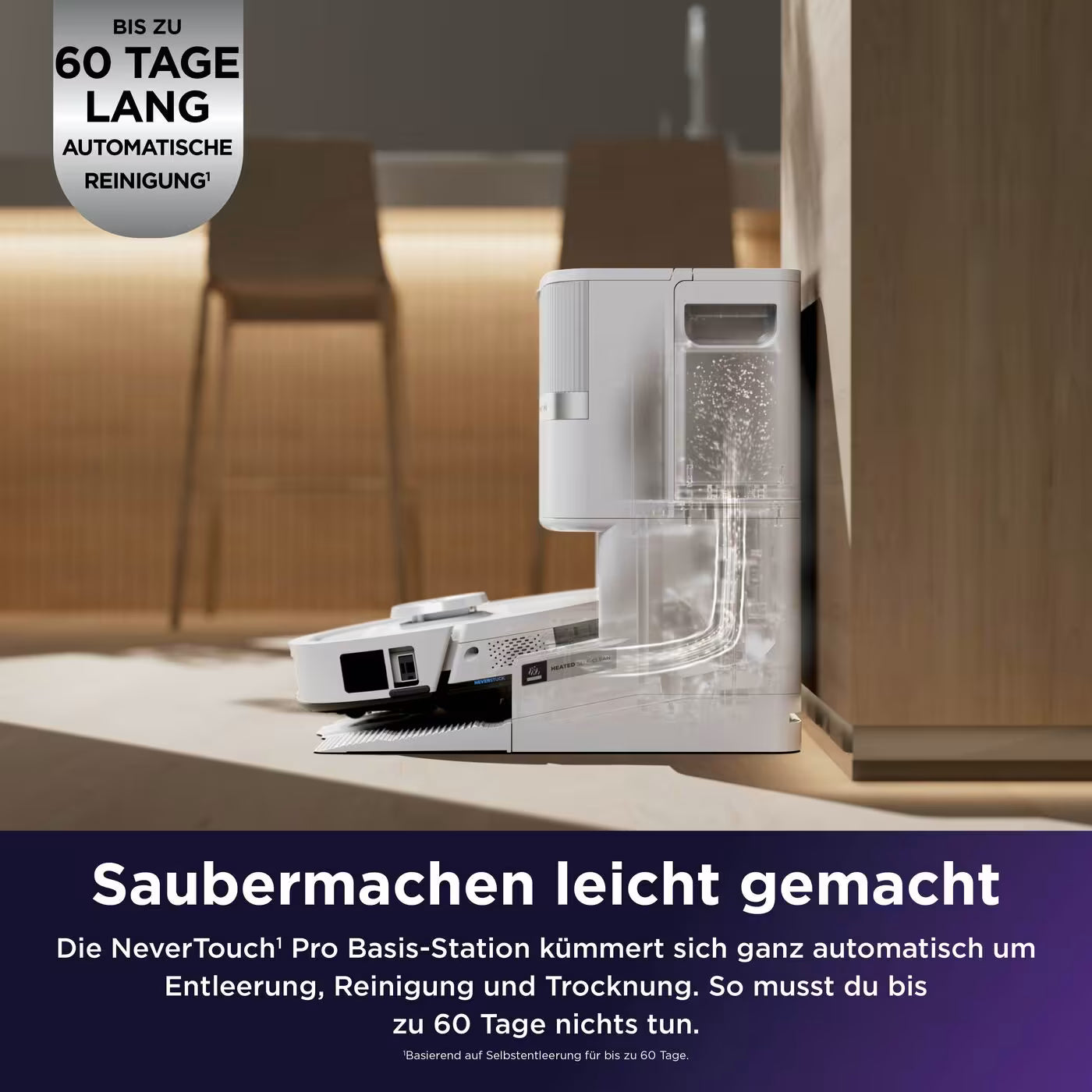 Shark PowerDetect UV Reveal 2-in-1 Saug- und Wischroboter – Weiß