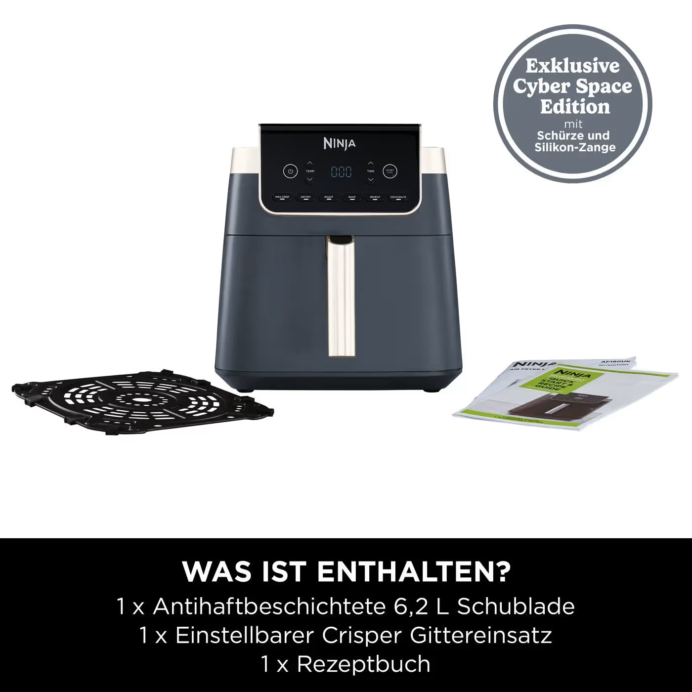 Ninja Heißluftfritteuse Max Pro 6,2 L