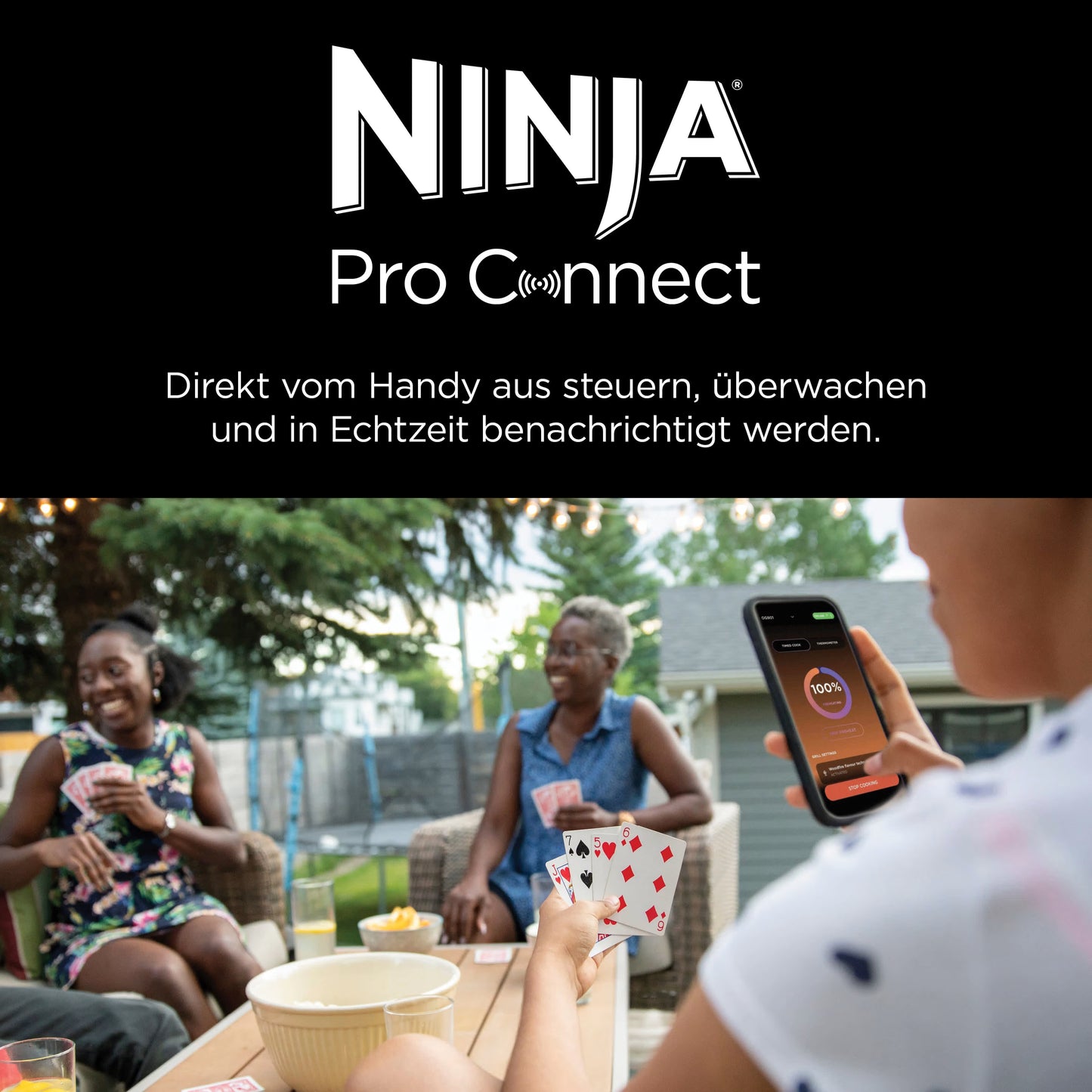 Ninja Woodfire Pro Connect XL Elektrischer Outdoor Grill & Smoker