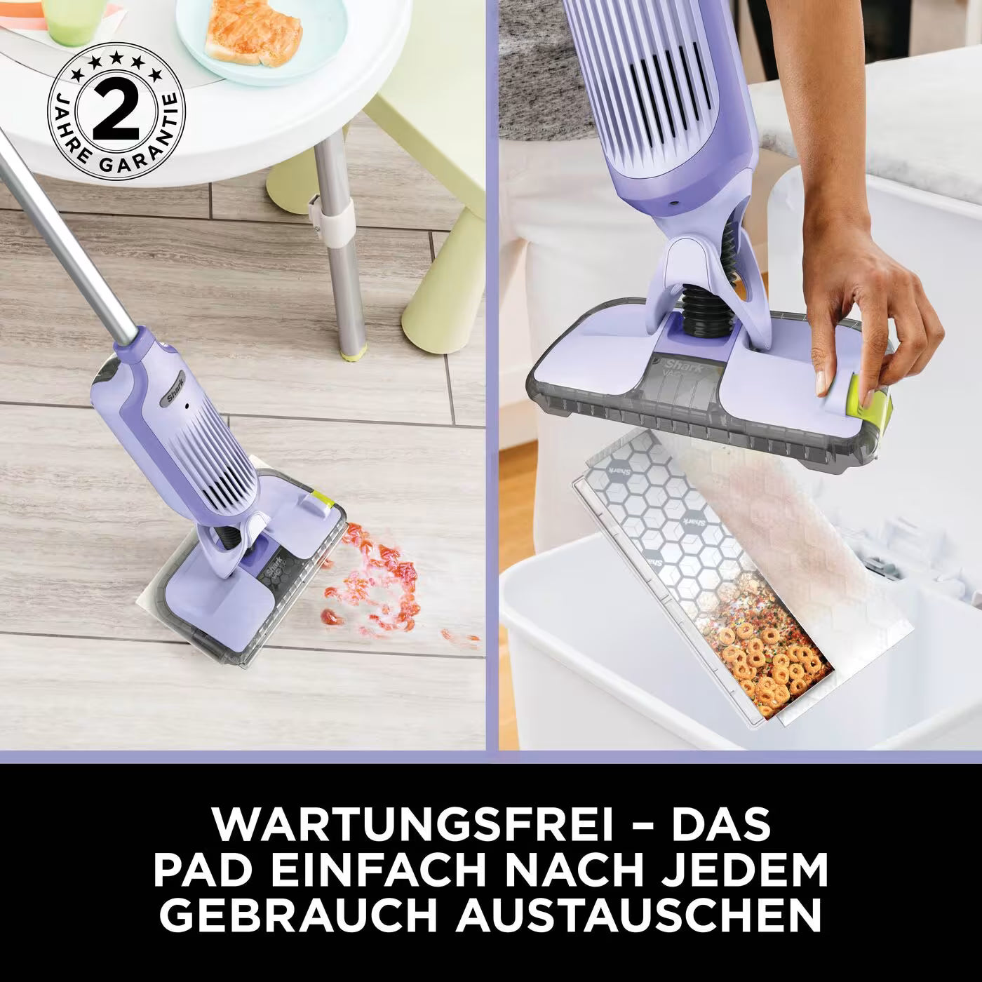Shark VacMop 2-in-1 kabelloser Staubsauger und Sprühmopp PL