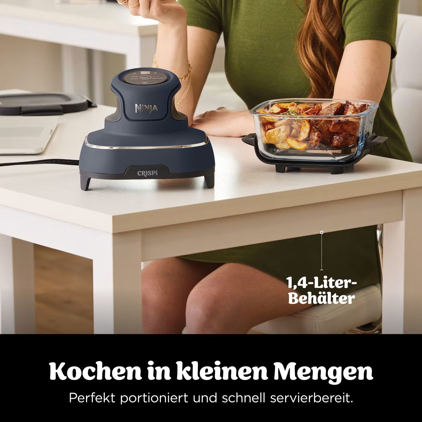 Ninja CRISPi 4-in-1 Glas-Heißluftfritteuse