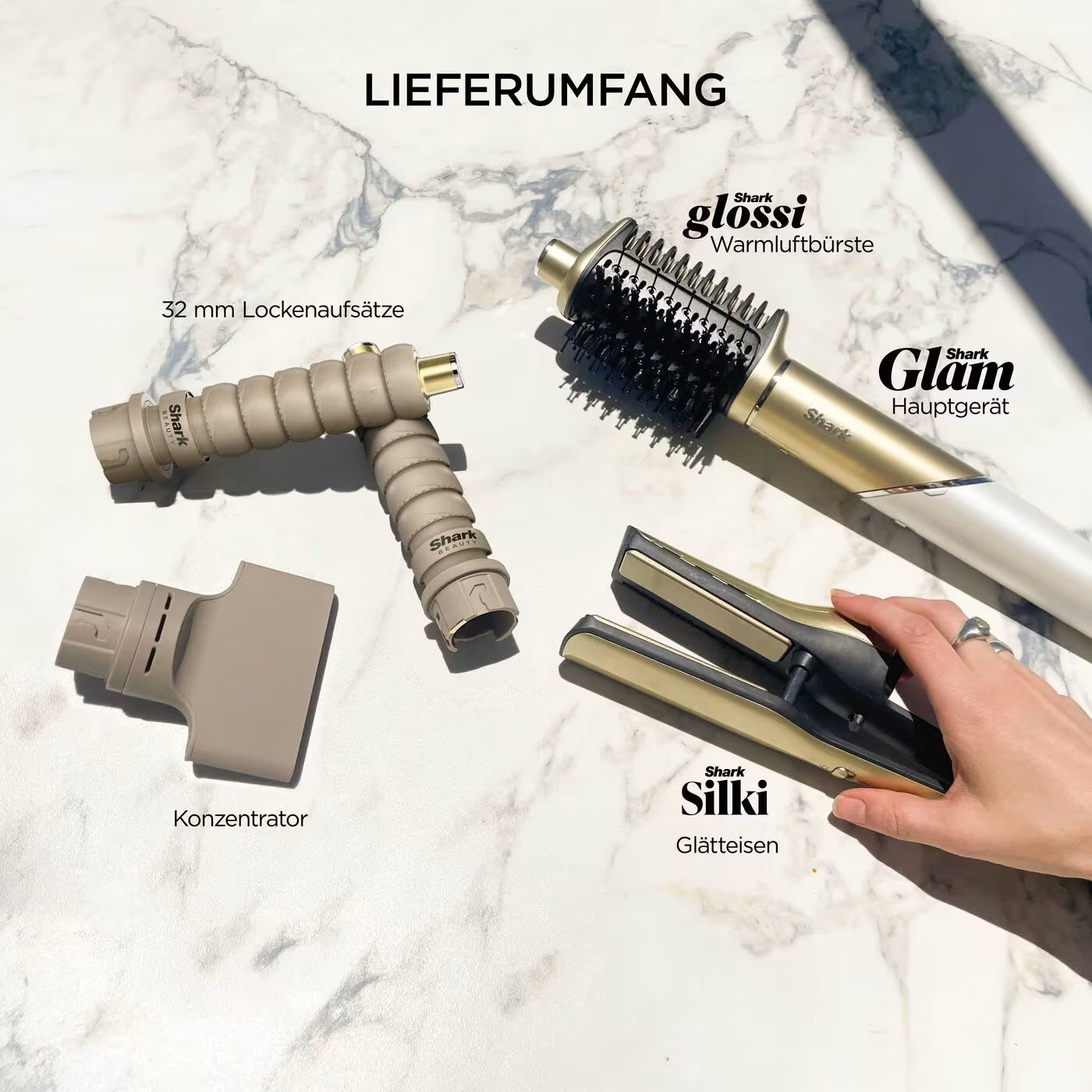 Shark Glam Multistyler für glattes und welliges Haar
