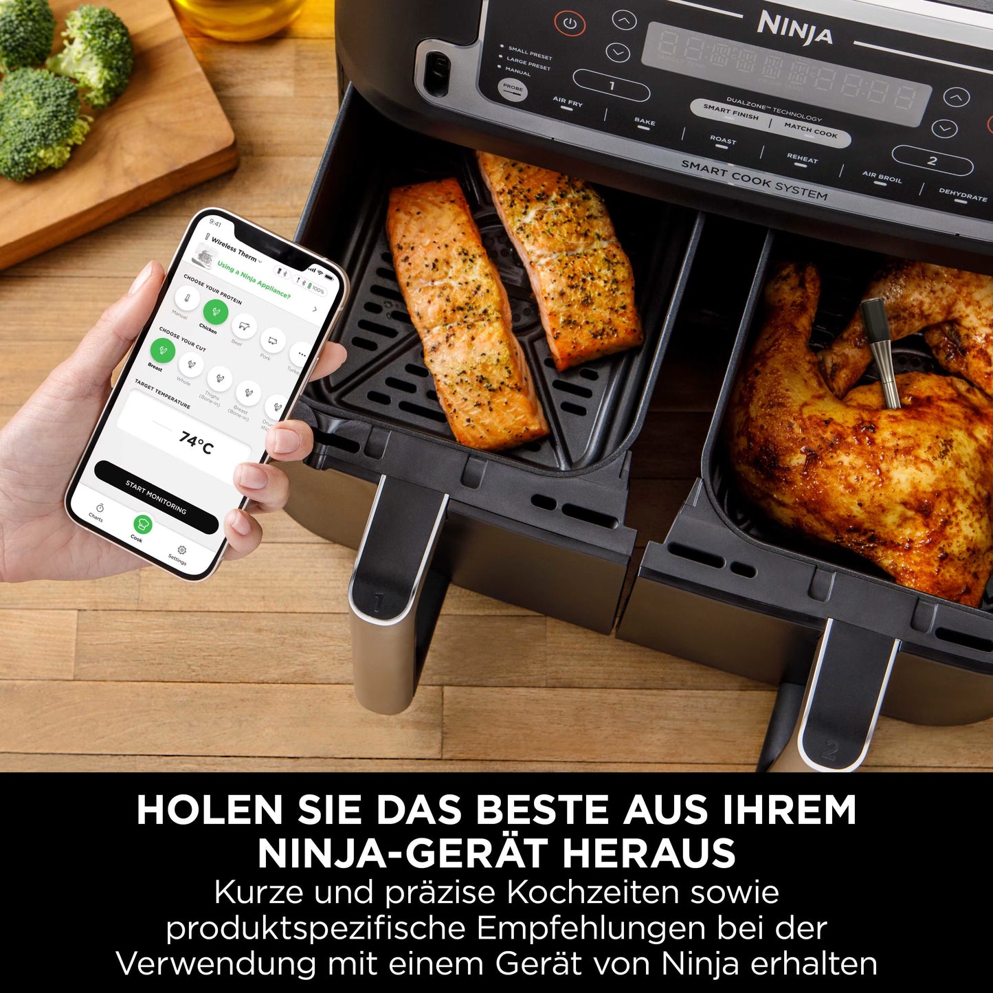 Ninja ProChef Thermometer drinnen & draußen