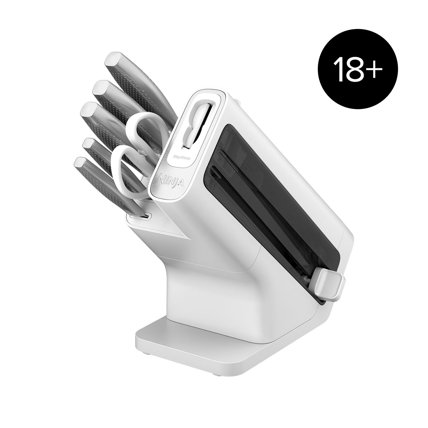 Ninja StaySharp Rostfreier Messerblock mit integriertem Schleifer 6-teiliges Set