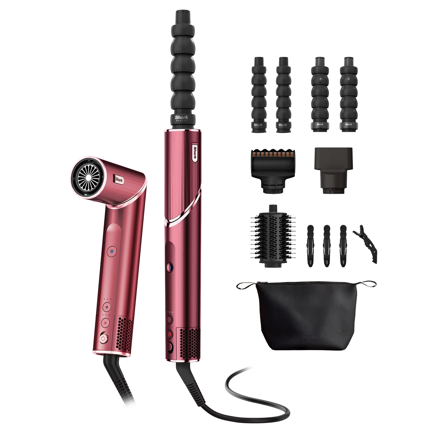 Shark FlexStyle 5-in-1 Haarstyler & -trockner mit Haarklammern und Aufbewahrungstasche