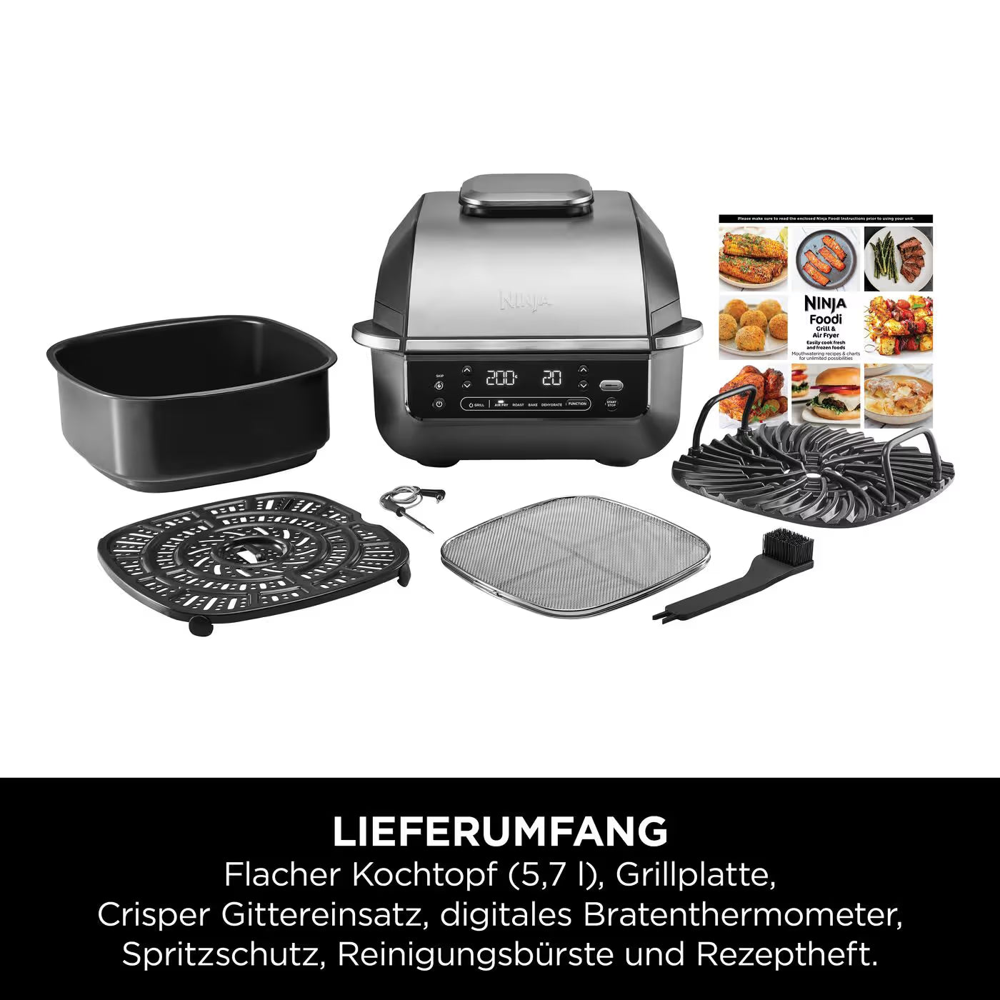 Ninja 5-in-1 Grill & Heißluftfritteuse