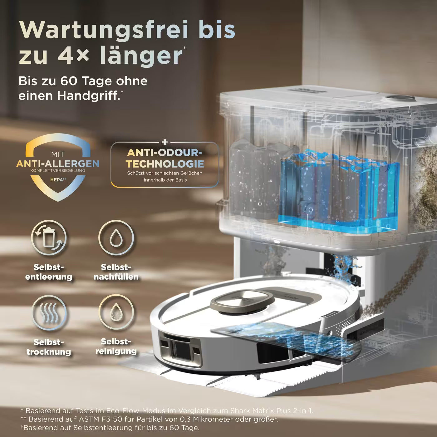 Shark ThermaCharged PowerDetect Nass- und Trocken-Saugroboter RV2920XEEUWH