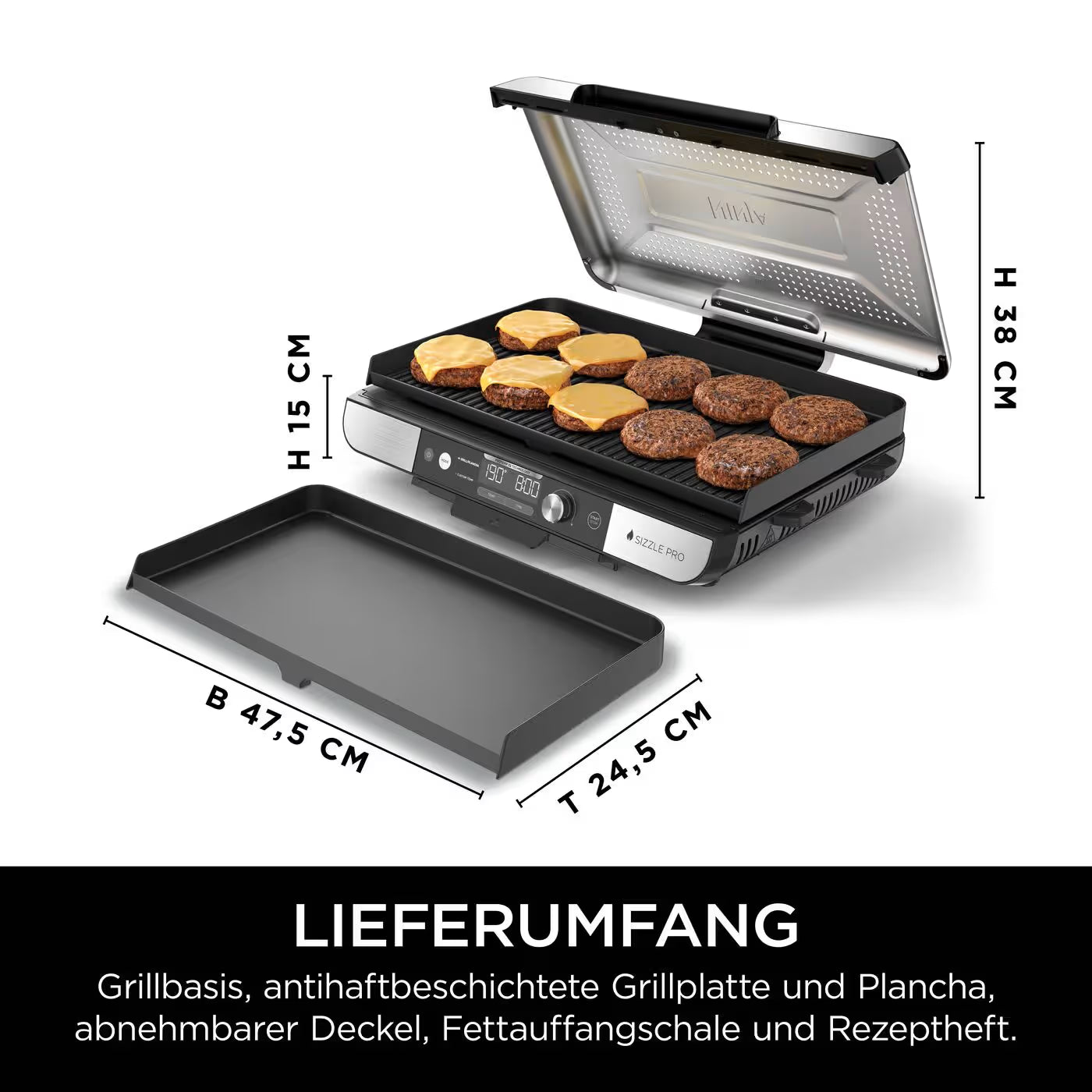 Ninja Sizzle Pro XL Grillplatte & Plancha