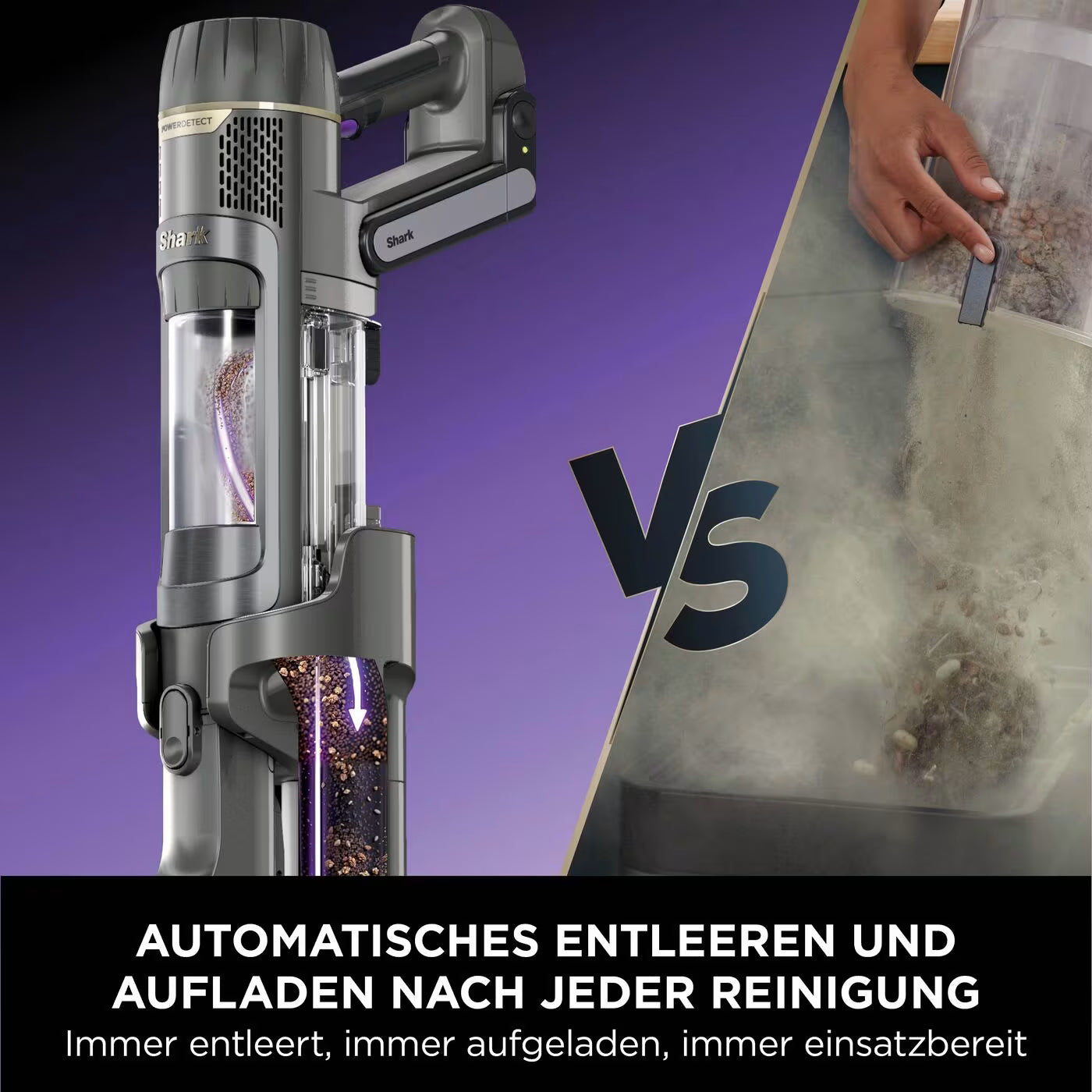 Shark PowerDetect Clean & Empty Akku-Staubsauger für Tierhaare