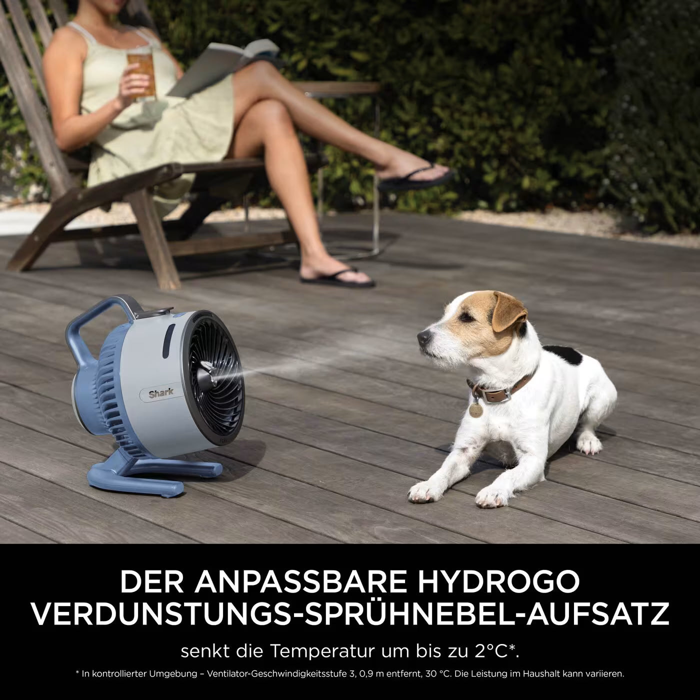 Shark Flex Breeze HydroGo Ventilator mit Sprühnebel