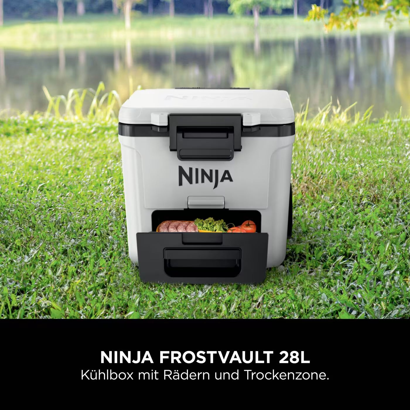 Ninja FrostVault 28L Kühlbox mit Rädern und Trockenzone
