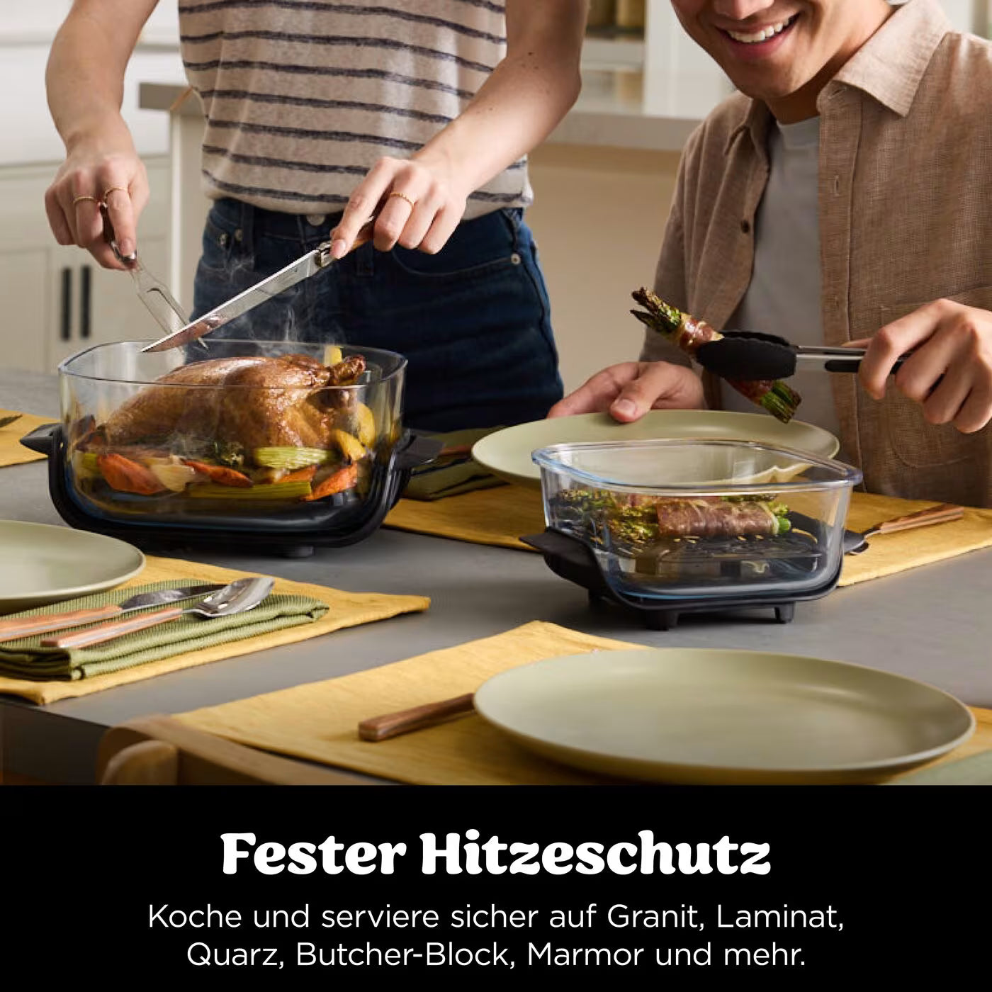 Ninja CRISPi Glas-Heißluftfritteuse - Meal Prep Set