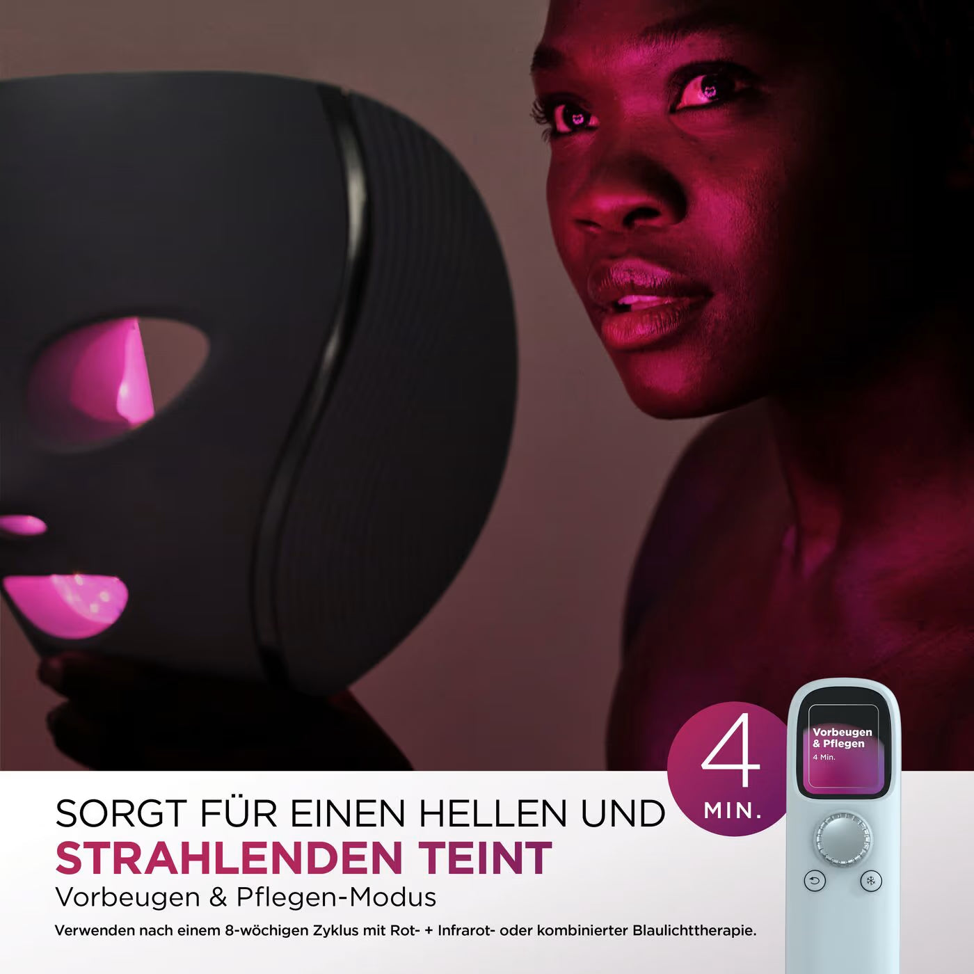 Shark CryoGlow LED-Maske + Kühlung der Augenpartie