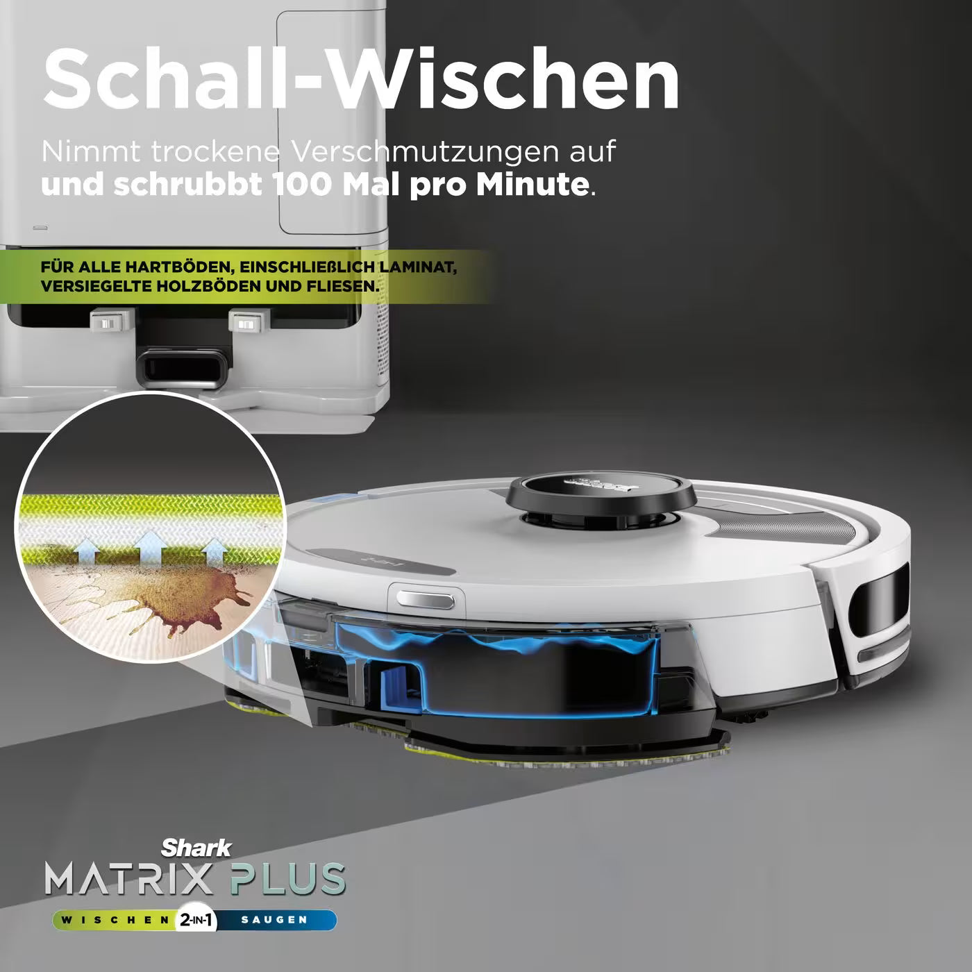 Shark Matrix Plus 2-in-1 Wischen & Saugen mit automatischem Entleerungssystem